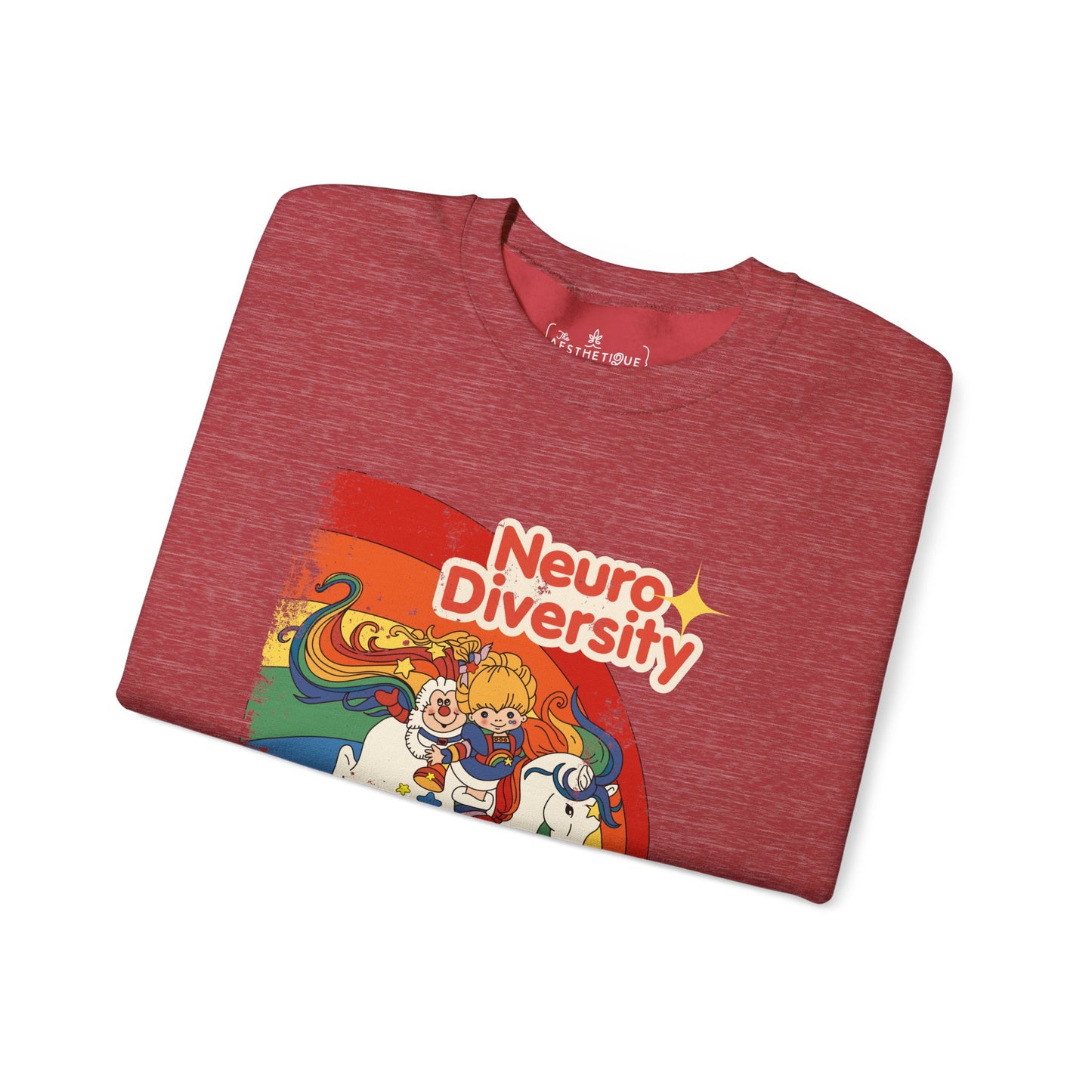 Neurodiversity Spreads Color to the Earth - Adult Unisex Heavy Blend™ Crewneck Sweatshirt