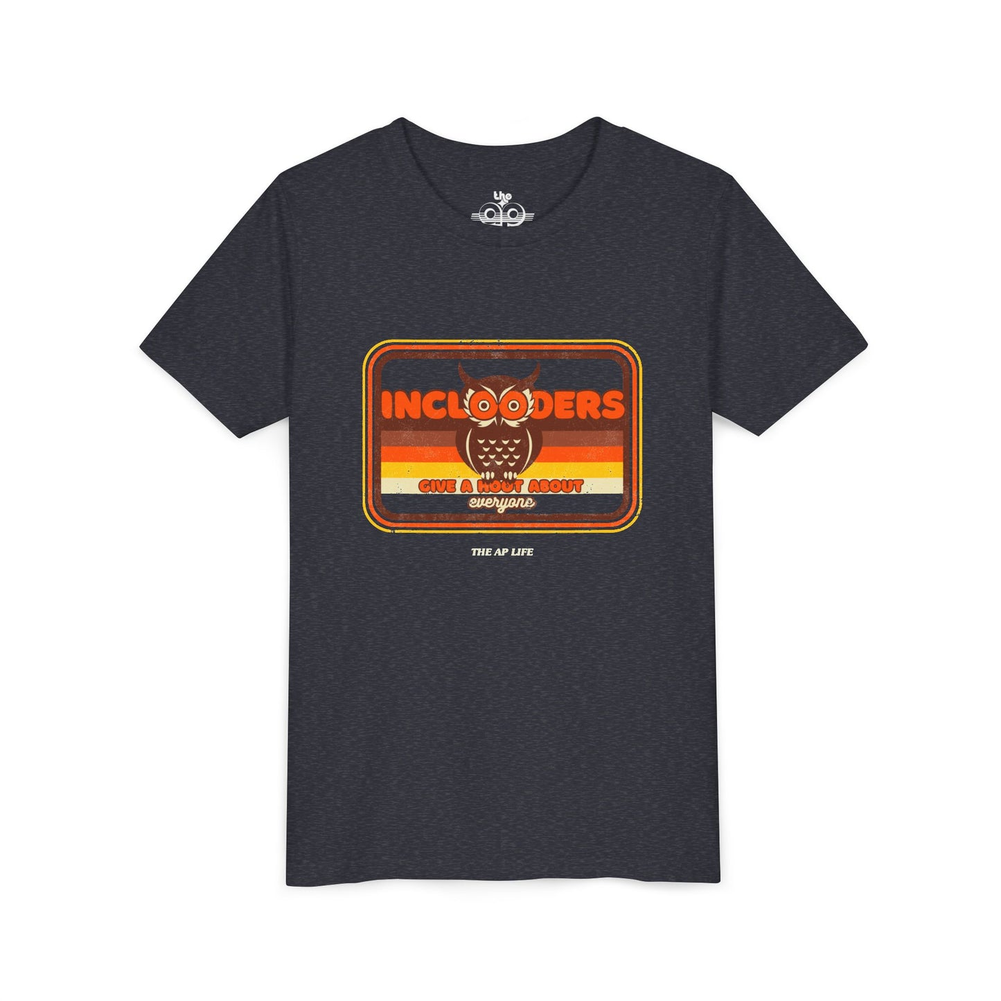 Inclooders Give a Hoot About Everyone - Unisex Youth Short Sleeve Tee