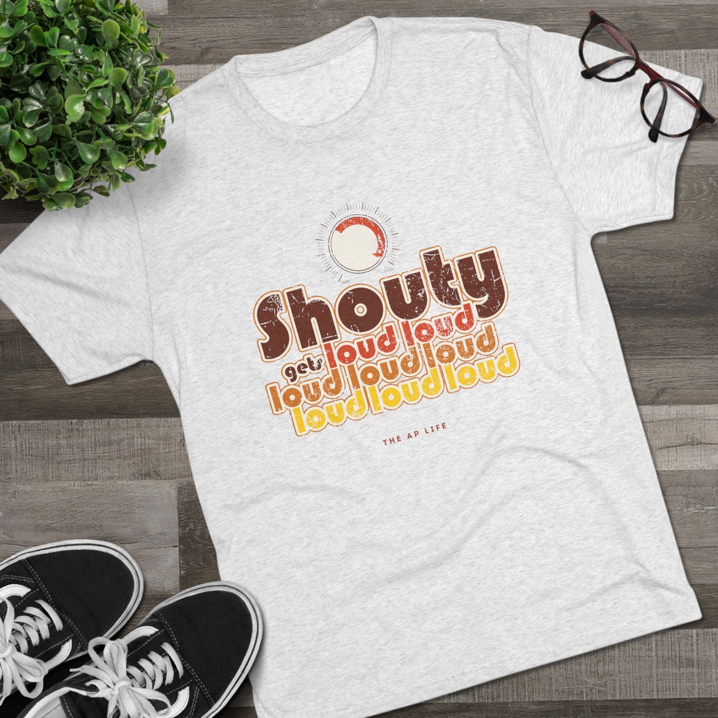 Shouty Gets Loud - Adult Unisex Triblend Soft Tee