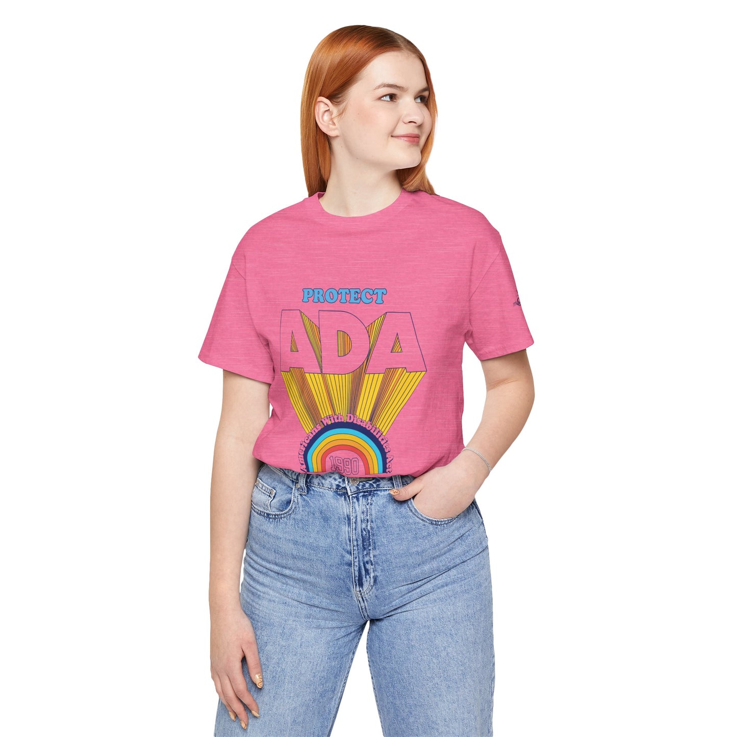 Protect ADA - Americans With Disabilities Act 1990 - Adult Unisex Jersey Short Sleeve Tee