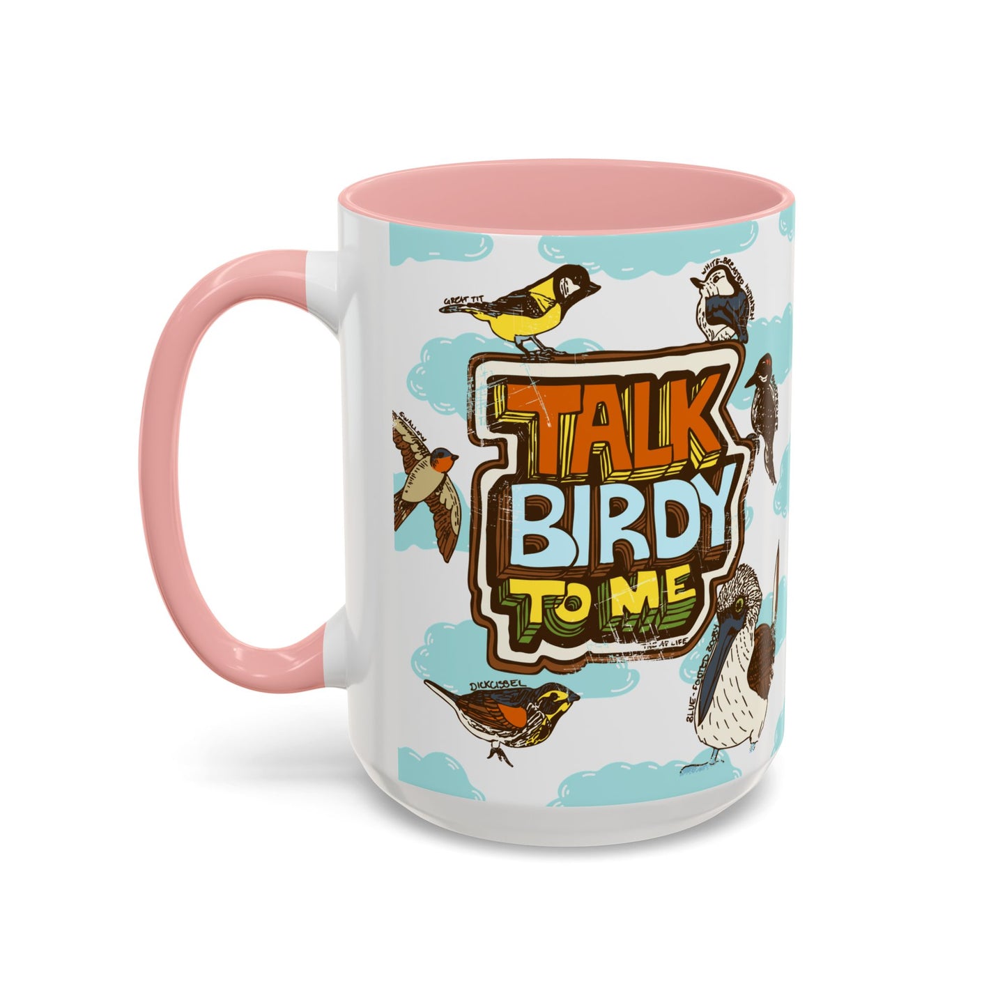 Talk Birdy to Me - Accent Coffee Mug (11, 15oz)