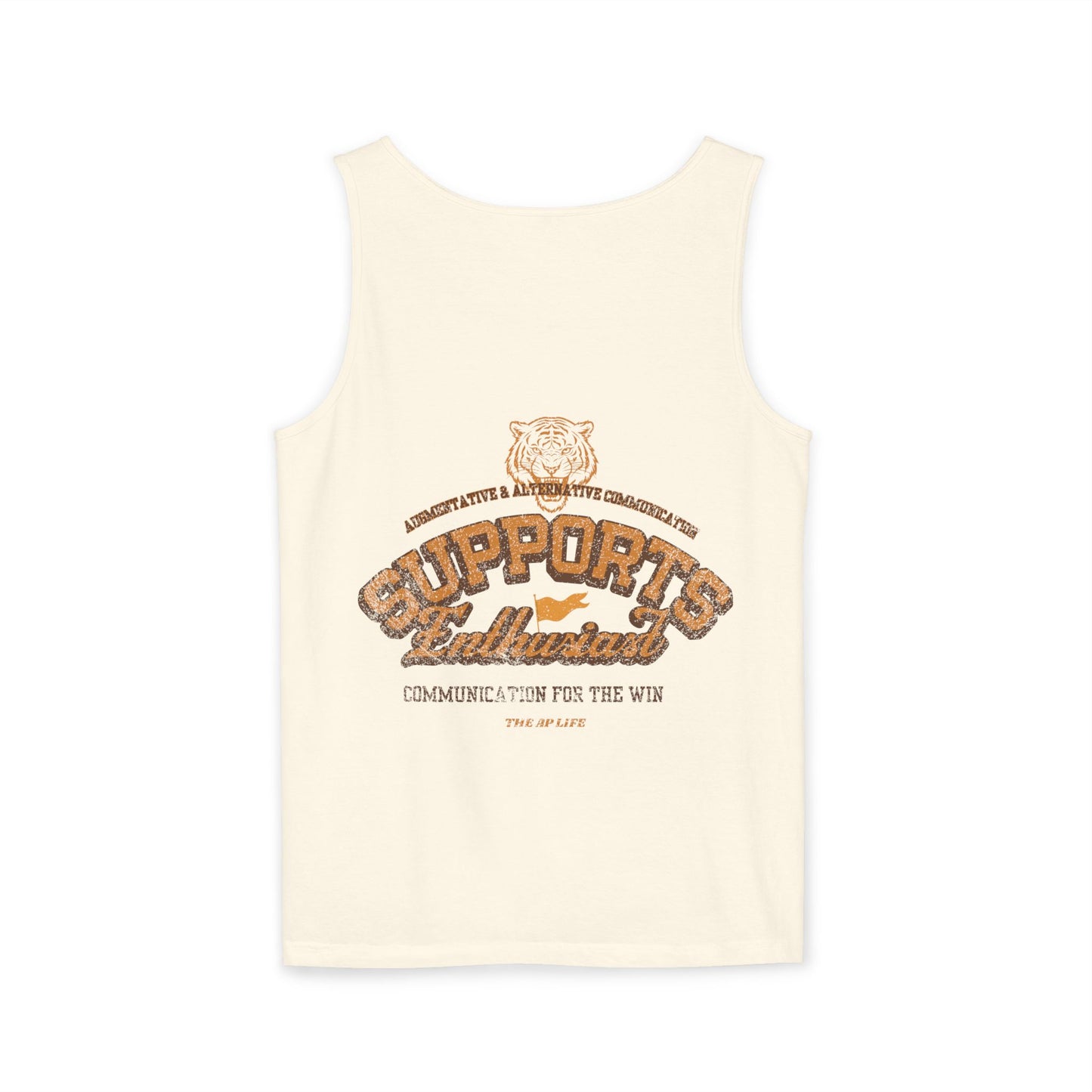 AAC Supports Team Enthusiast - Communication for the Win - Adult Unisex Tank Top