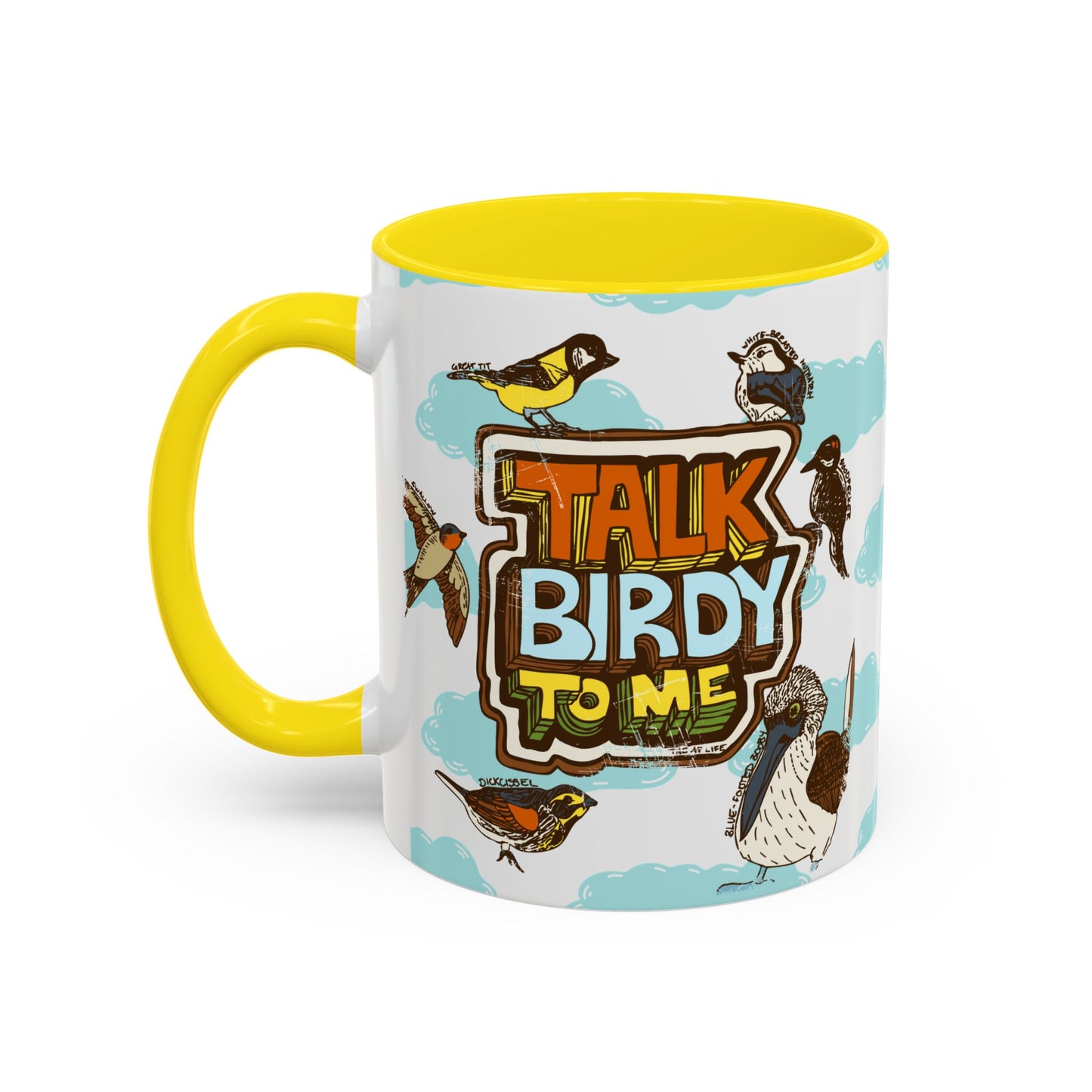 Talk Birdy to Me - Accent Coffee Mug (11, 15oz)