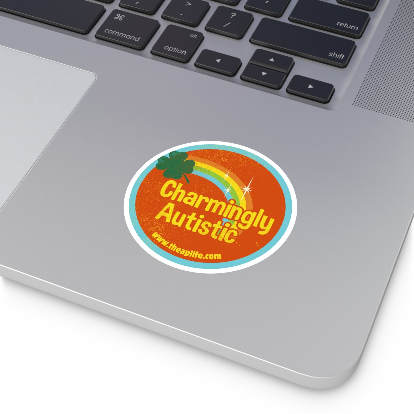 Charmingly Autistic - Round Sticker, Indoor\Outdoor