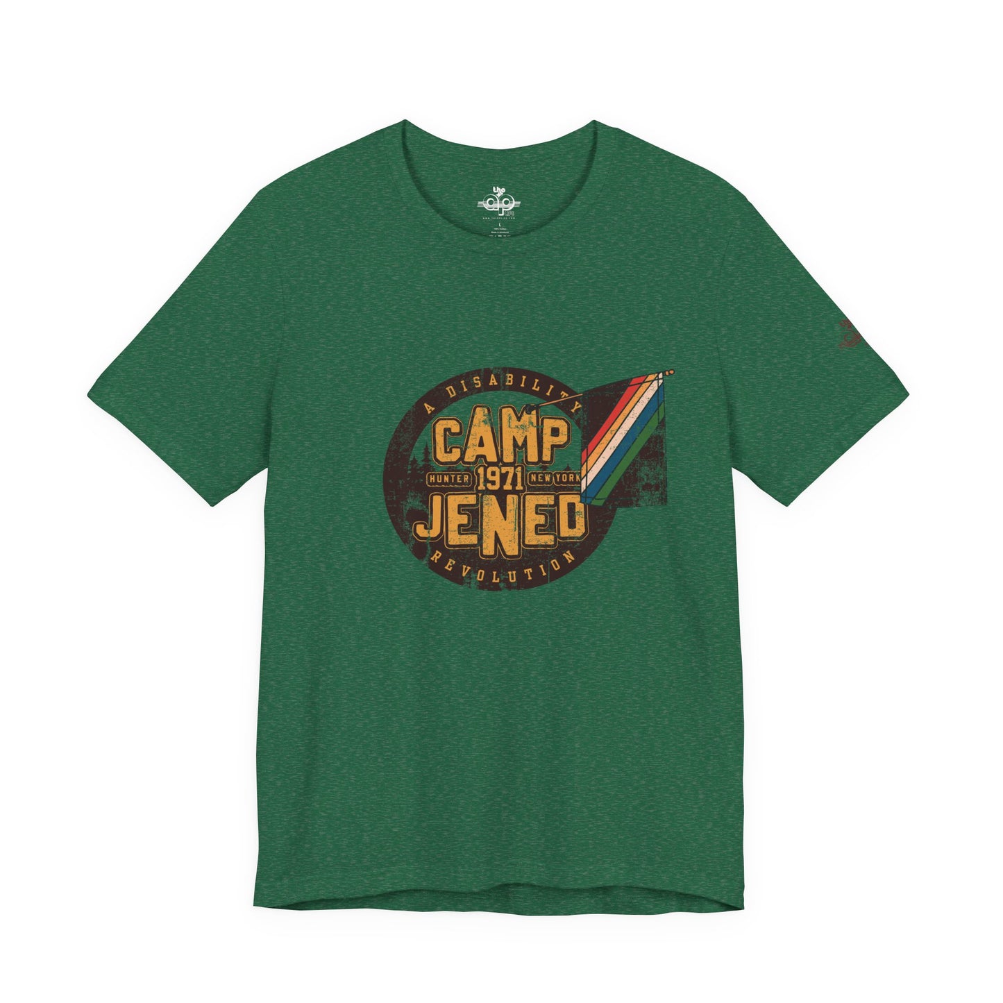 Camp Jened 1971 - A Disability Revolution - Adult Unisex Jersey Short Sleeve Tee
