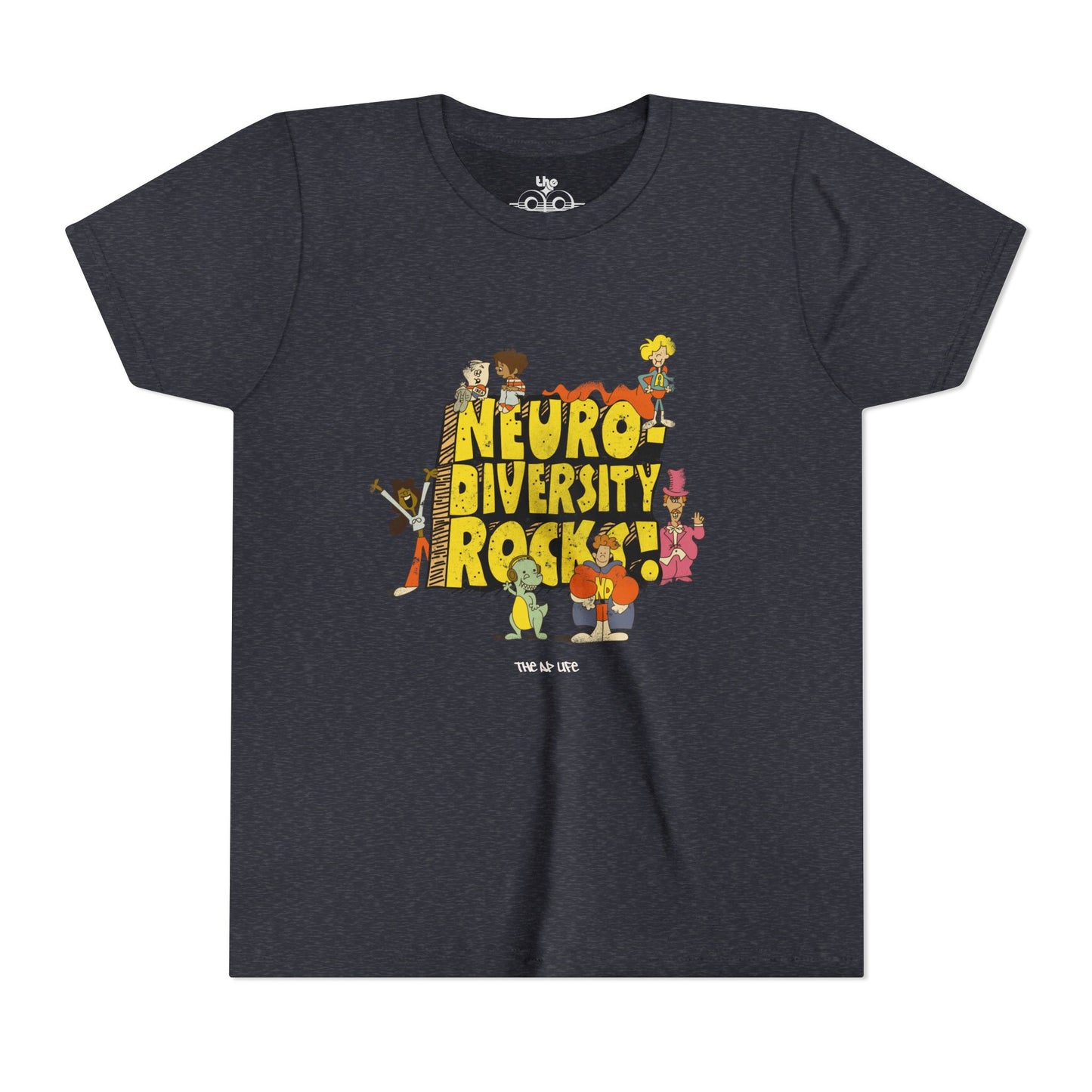 Neurodiversity Rocks - School House - Youth Unisex Jersey Tee