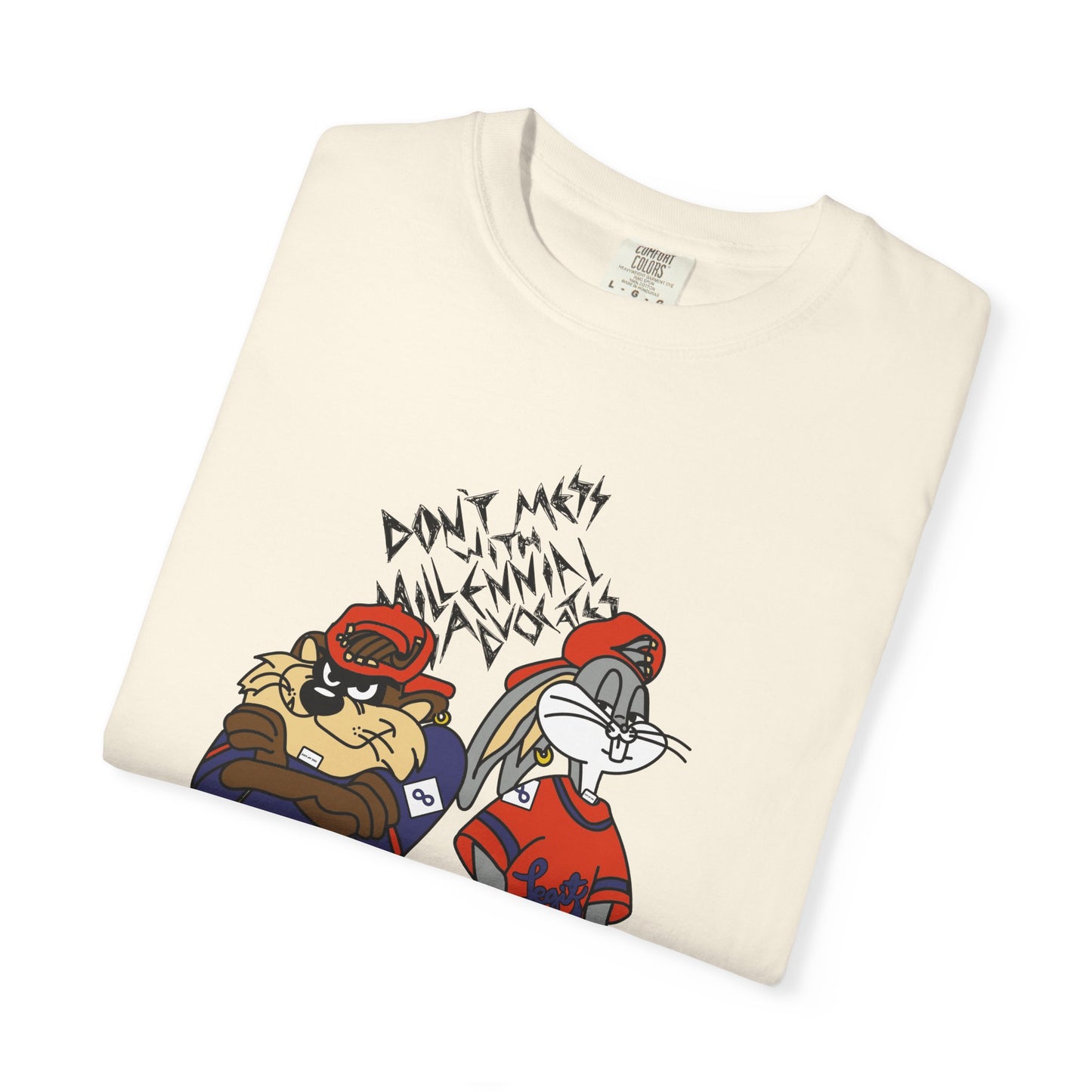 Don't Mess with Millennial Advocates - Bugs & Taz- Comfort Colors Adult Unisex Garment-Dyed T-shirt