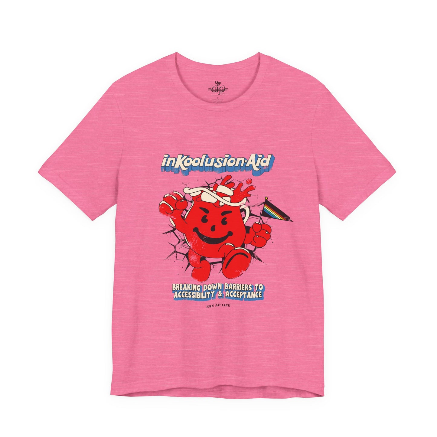 InKoolusion Aid - Breaking Down Barriers to Accessibility & Acceptance - Disability Rights - Adult Unisex Jersey Short Sleeve Tee