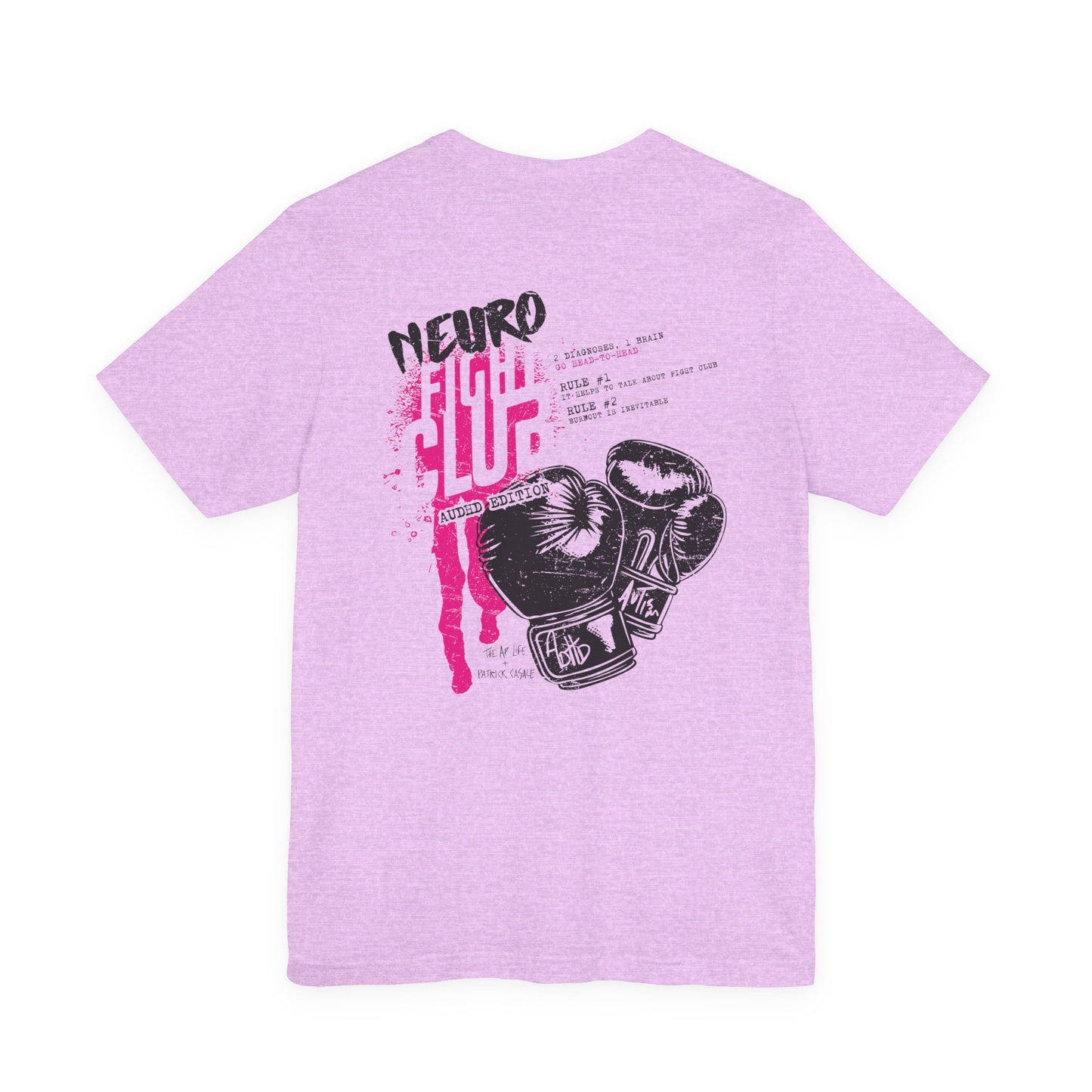 Neuro Fight Club - AuDHD - Patrick Casale - Adult Unisex Jersey Tee (Ships Internationally)