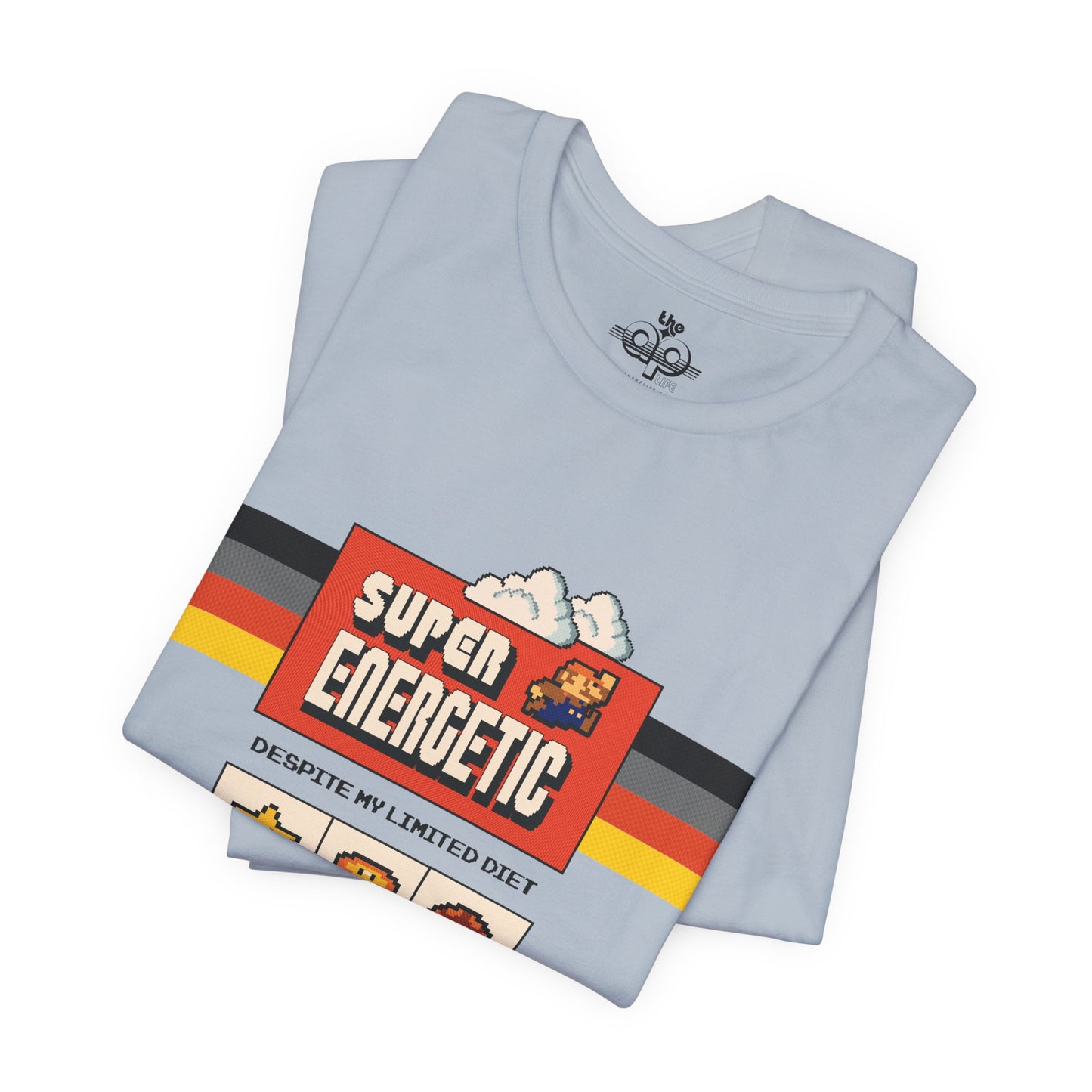 Super Energetic, Despite My Limited Diet - Adult Unisex Jersey Short Sleeve Tee