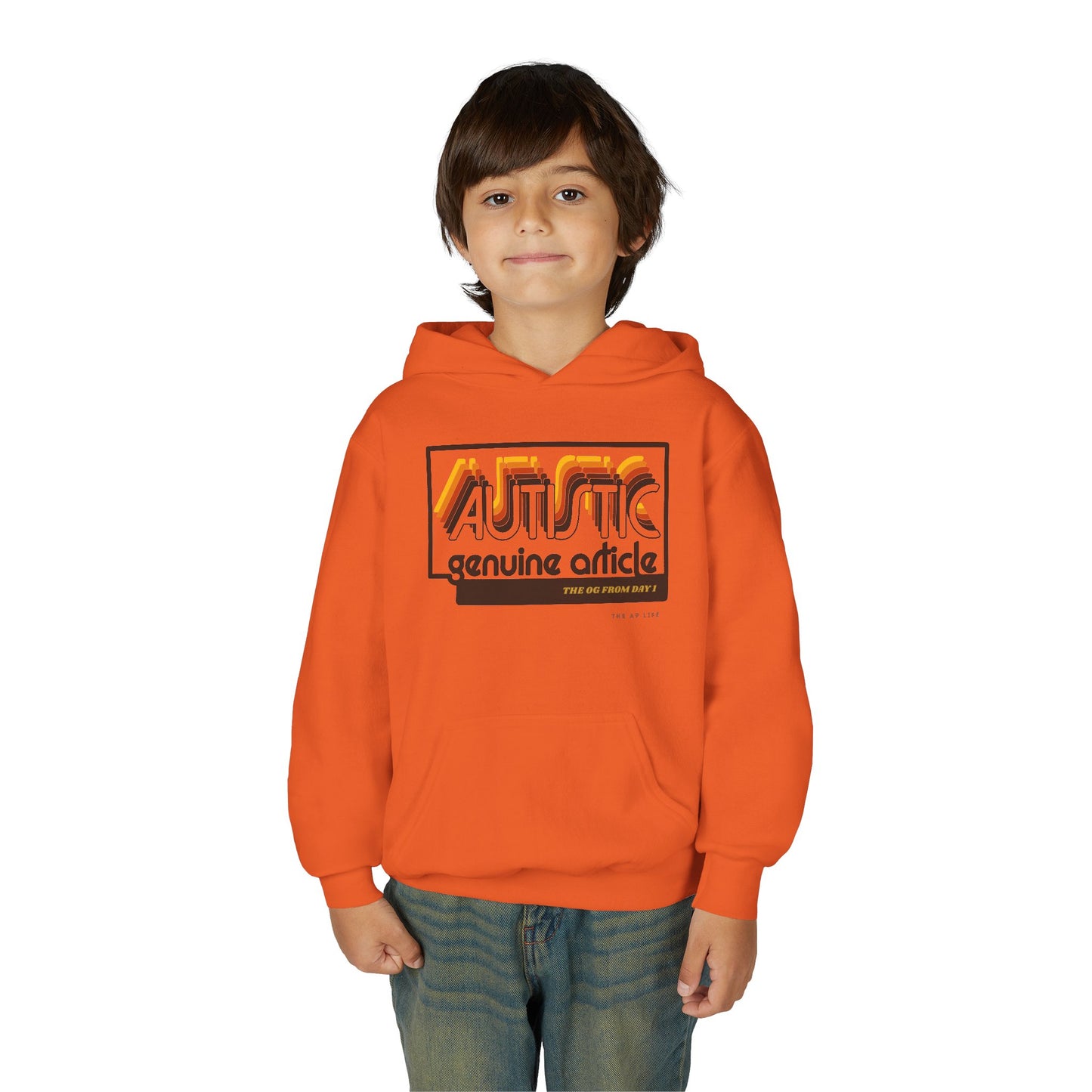 Autistic - Genuine Article - The OG Since Day 1 - Youth Unisex Hoodie