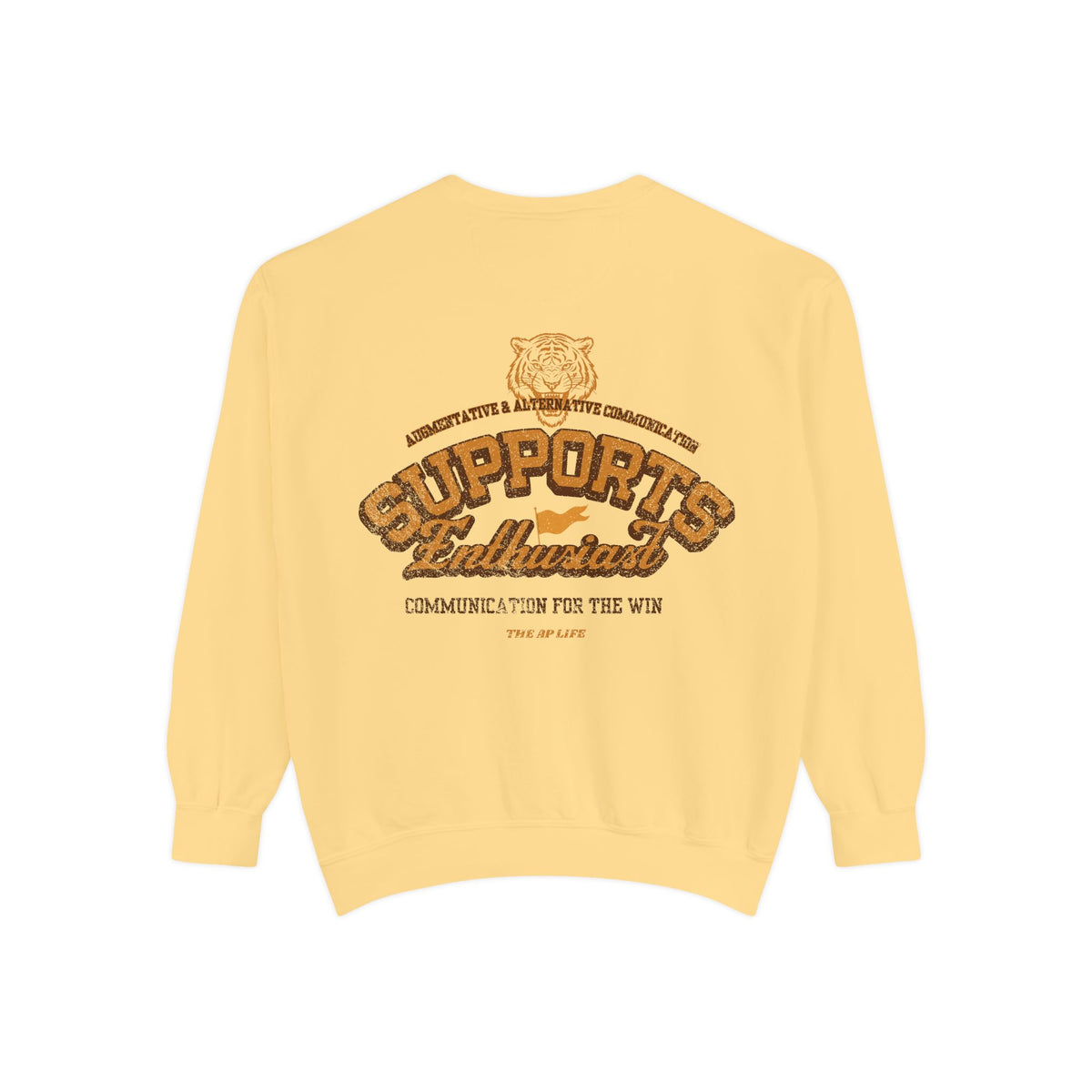 AAC Supports Team Enthusiast - Communication for the Win - Adult Unisex Sweatshirt