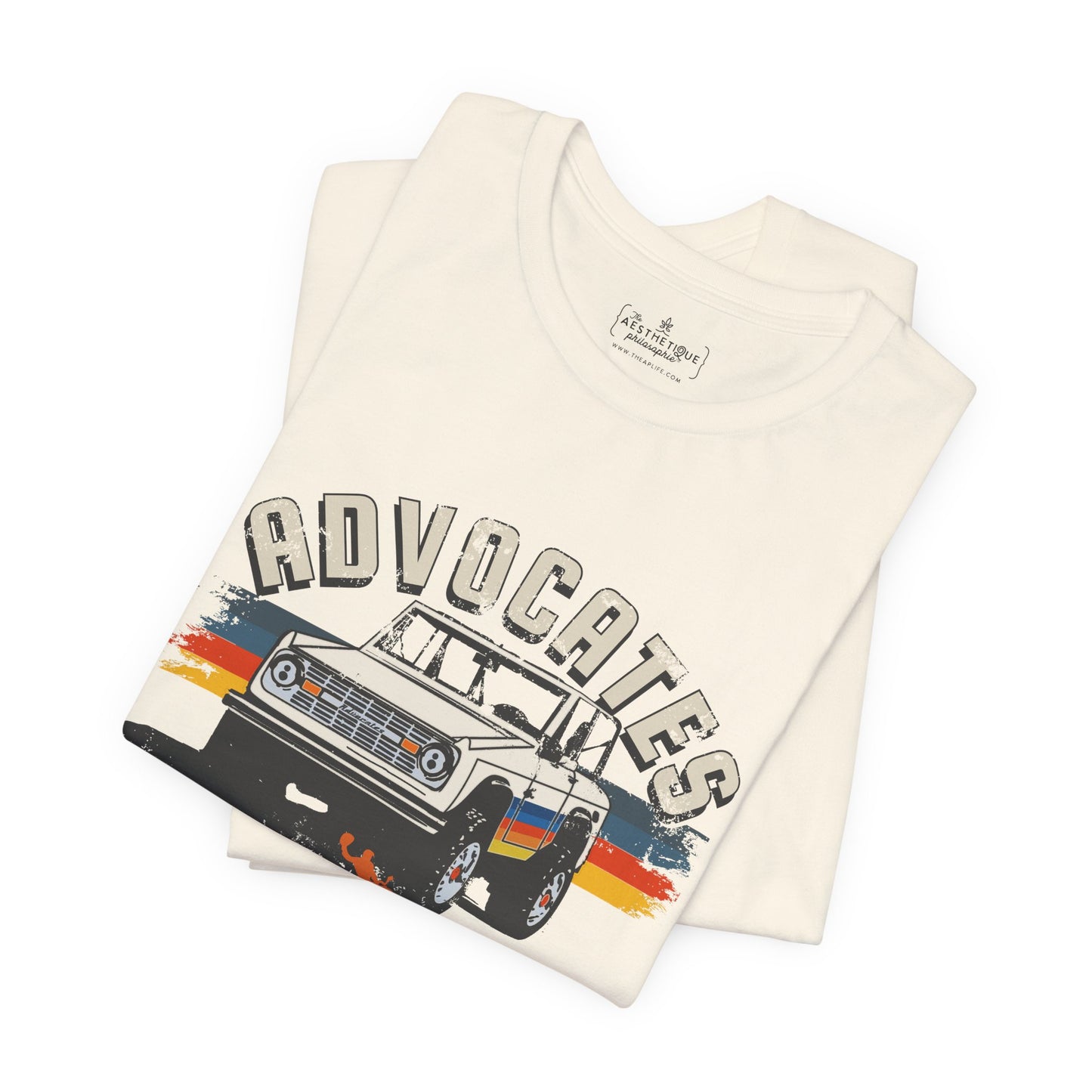 Advocates Keep Truckin', Keep Buckin' - Bronco Truck - Adult Unisex Jersey Tee