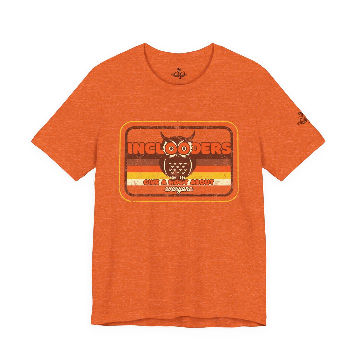 Inclooders Give a Hoot About Everyone - Adult Unisex Jersey Short Sleeve Tee