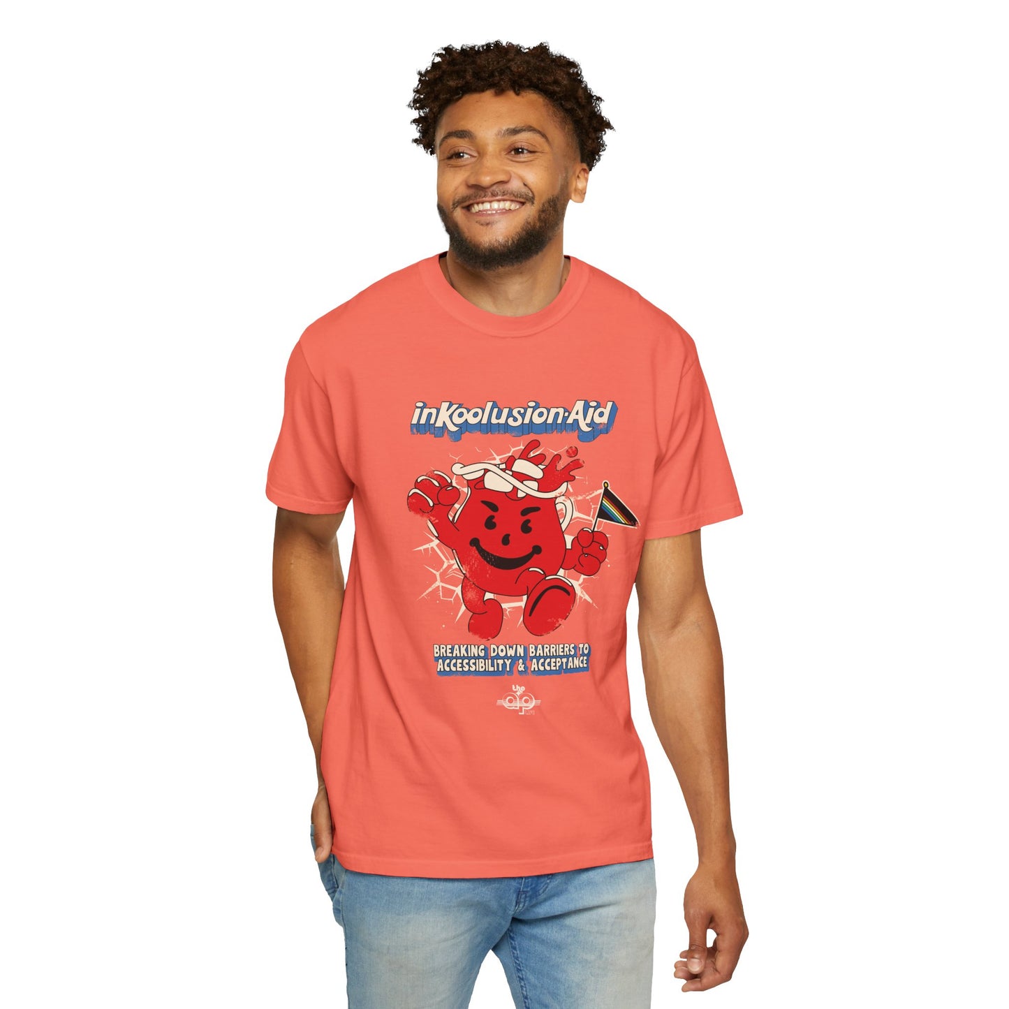 InKoolusion Aid - Breaking Down Barriers to Accessibility & Acceptance - Unisex Garment-Dyed T-shirt