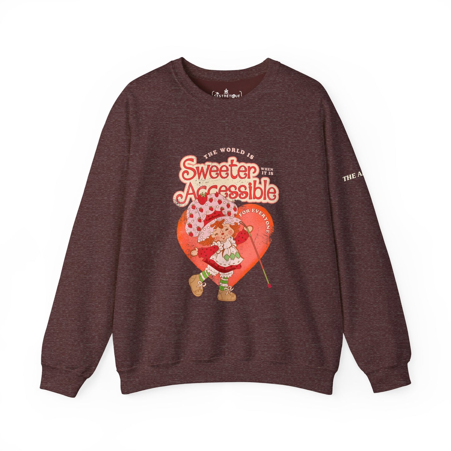 The World is Sweeter when it is Accessible for Everyone - Adult Unisex Heavy Blend™ Crewneck Sweatshirt