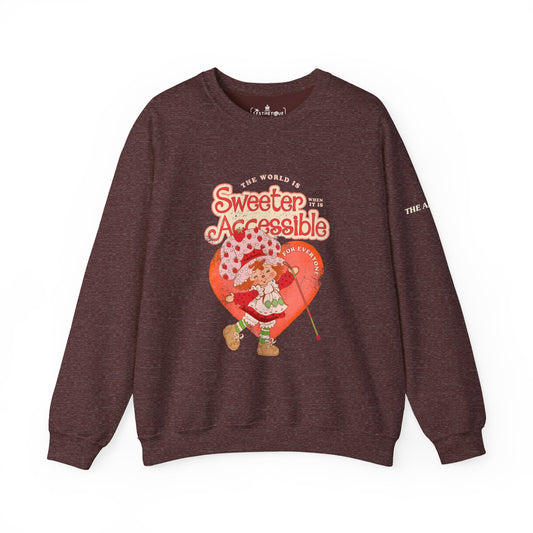 The World is Sweeter when it is Accessible for Everyone - Adult Unisex Heavy Blend™ Crewneck Sweatshirt