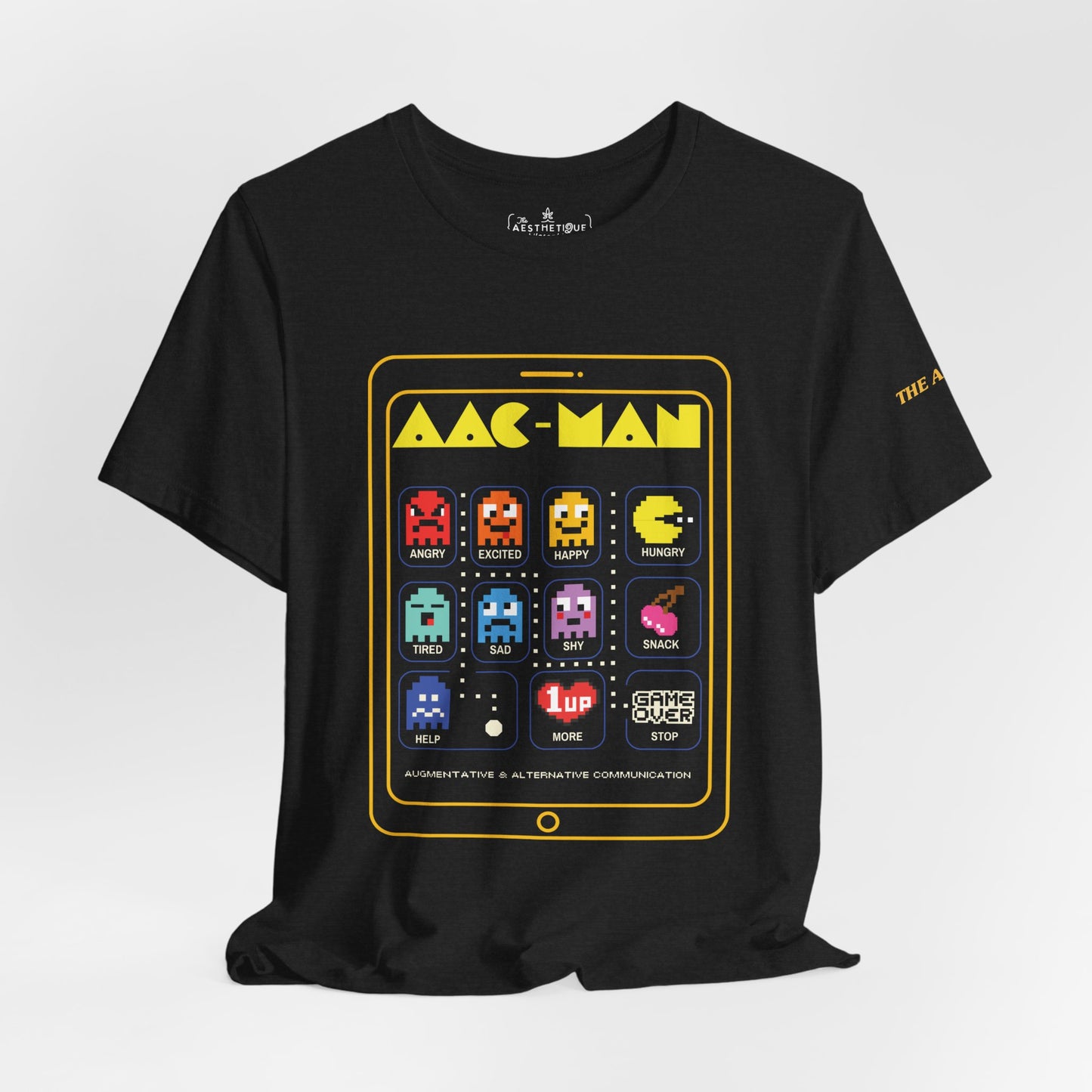 AAC Man - Communication - Retro Gaming Style - Adult Unisex Jersey Short Sleeve Tee