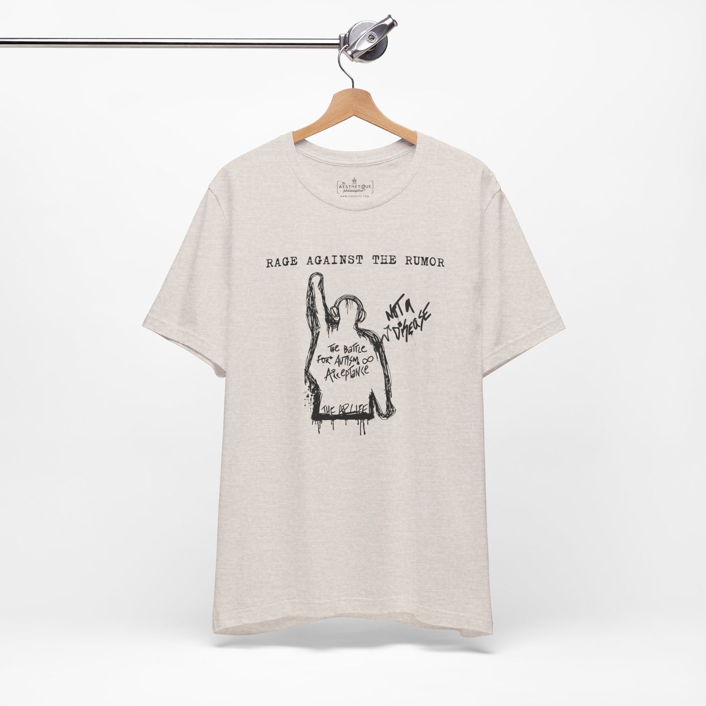 Rage Against the Rumor - The Battle for Autism Acceptance - Adult Unisex Tee