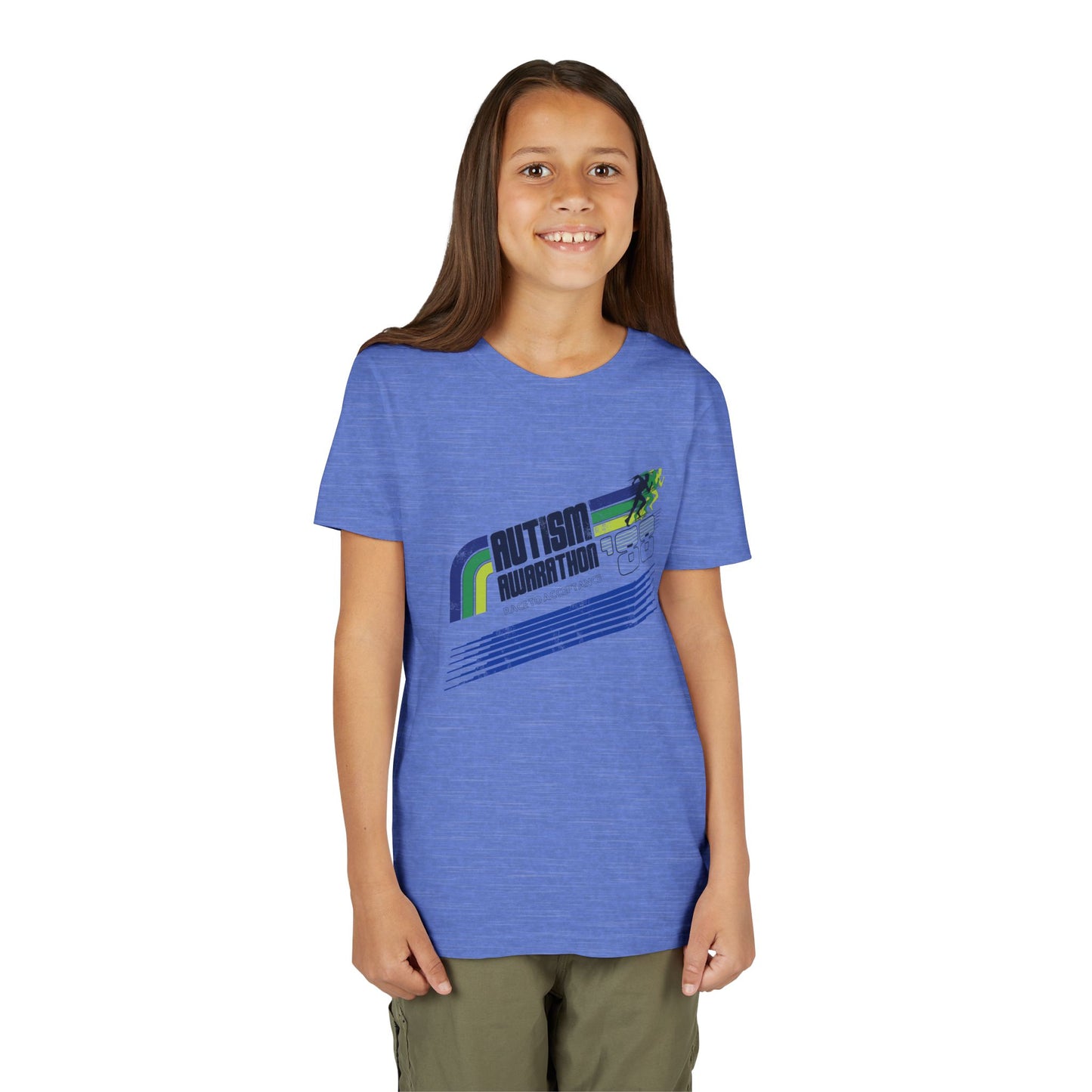 Autism Awarathon - Race to Acceptance - Youth Unisex Short Sleeve Tee