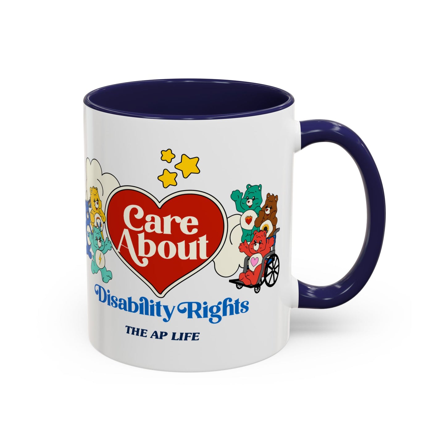 Care About Physical Disabilities - Disability Rights - Accent Coffee Mug (11, 15oz)