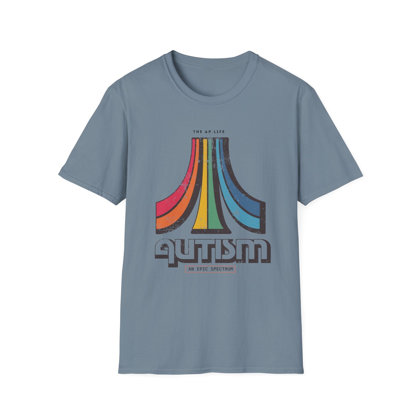 Autism - An Epic Spectrum - Retro Gaming Style Adult Unisex Softstyle T-Shirt
