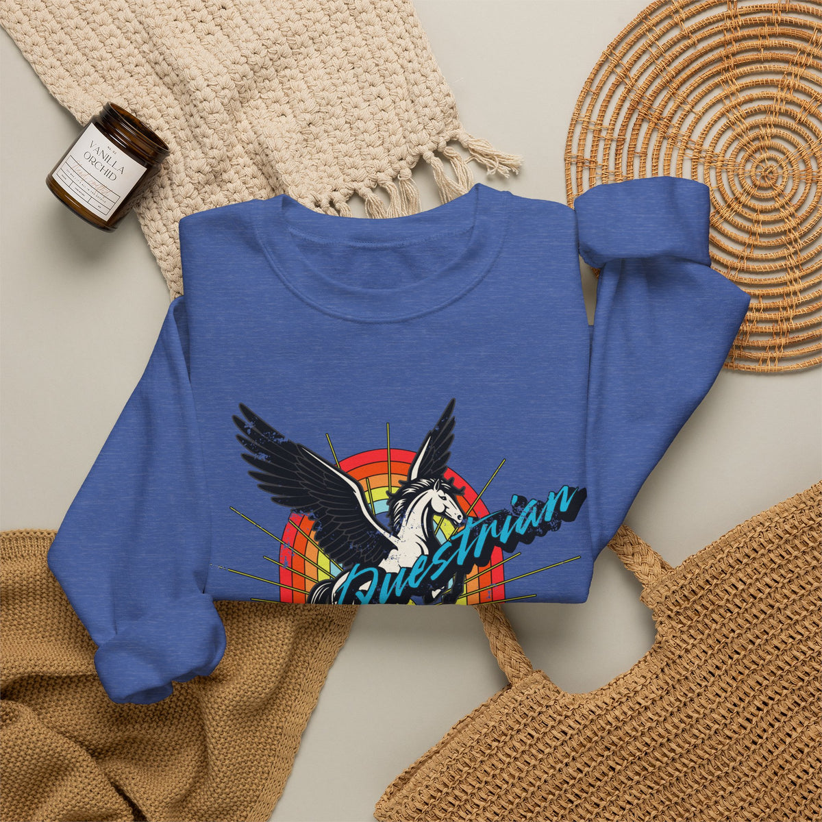 Side Questrian - Procrastination is When the Magic Happens - Adult Unisex Heavy Blend™ Crewneck Sweatshirt
