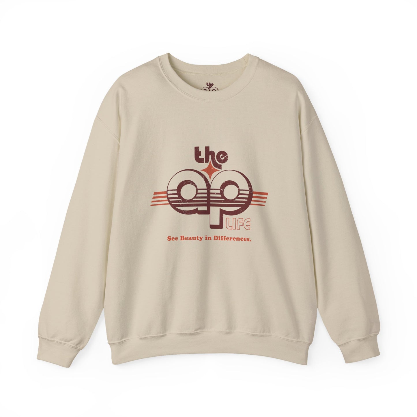 The AP Life - See Beauty in Differences - Adult Unisex Heavy Blend™ Crewneck Sweatshirt