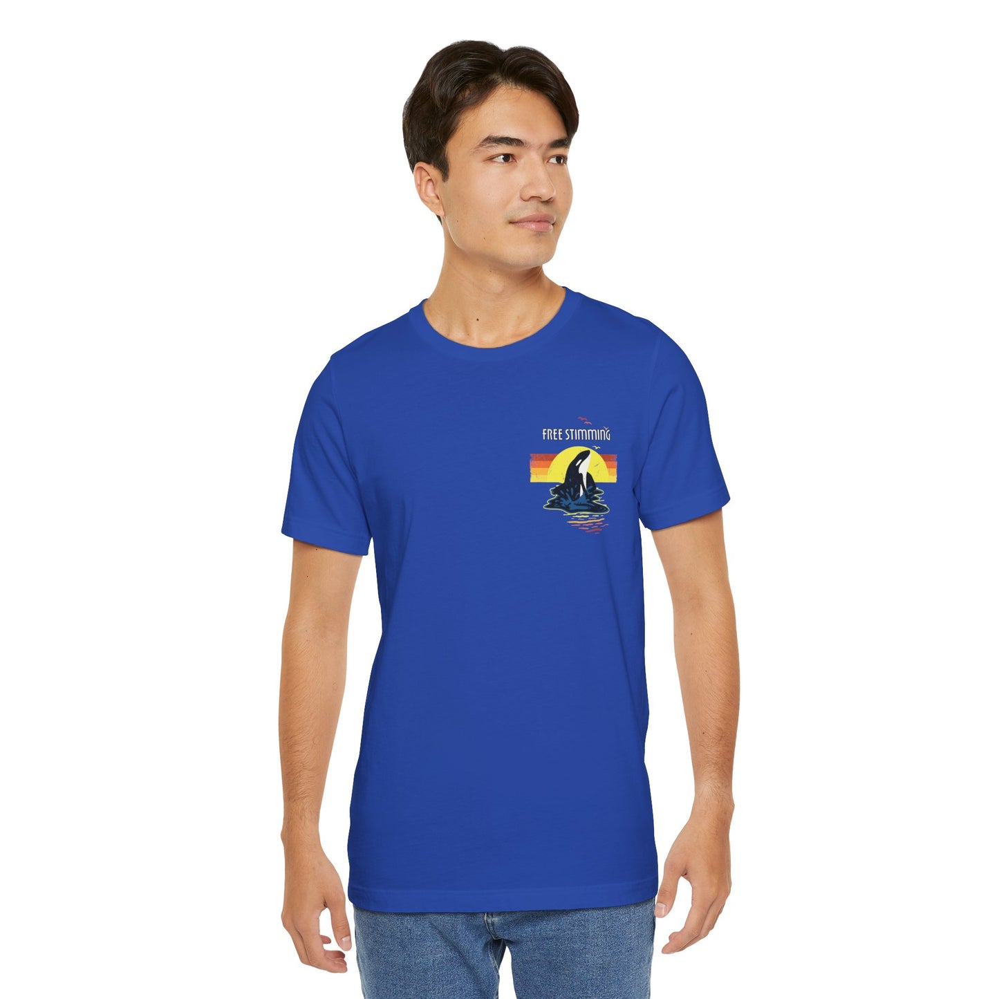 Free Stimming - Orca - Adult Unisex Jersey Short Sleeve Tee