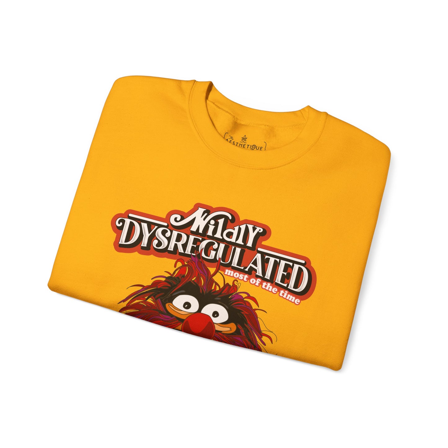 Wildy Dysregulated (Most of the Time) - Please Be Patient - Adult Unisex Heavy Blend™ Crewneck Sweatshirt