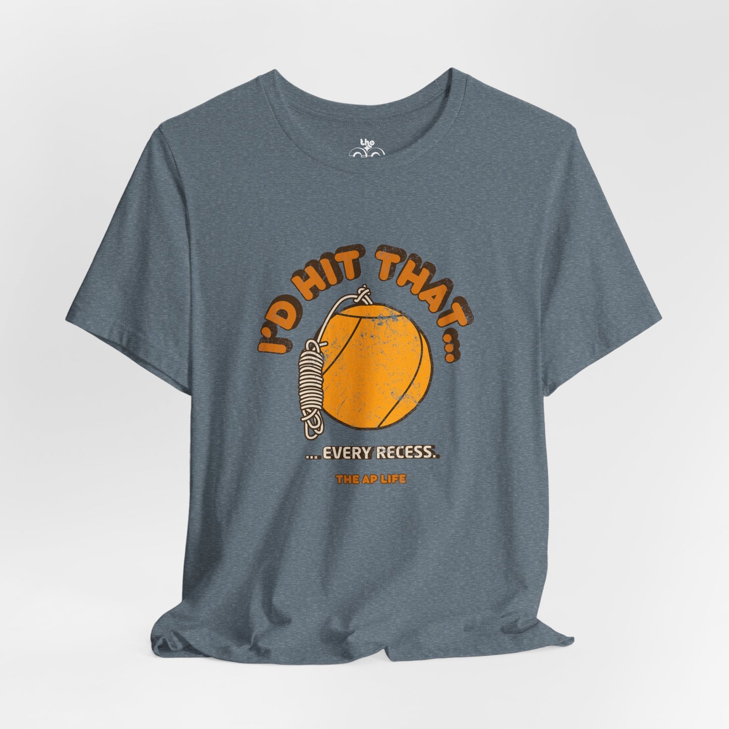 I'd Hit That Every Recess - Adult Unisex Jersey Short Sleeve Tee
