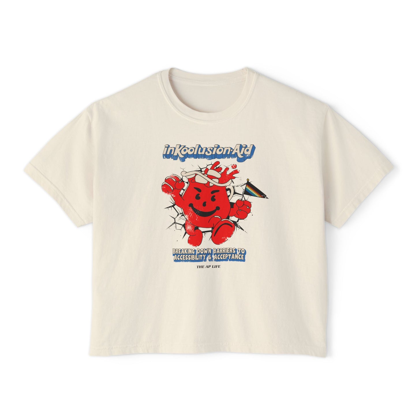 InKoolusion Aid - Breaking Down Barriers to Accessibility & Acceptance - Women's Boxy Tee