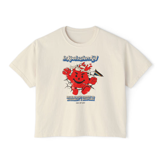 InKoolusion Aid - Breaking Down Barriers to Accessibility & Acceptance - Women's Boxy Tee