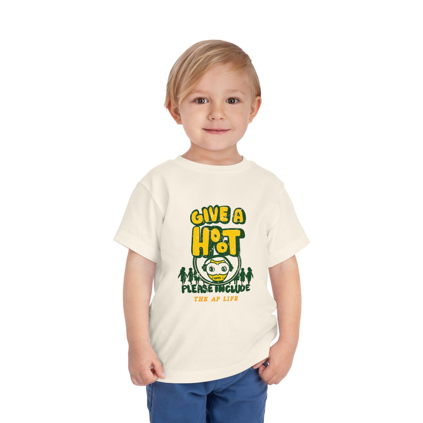 Give A Hoot  - Just Include - Retro PSA Style - Toddler Unisex Tee