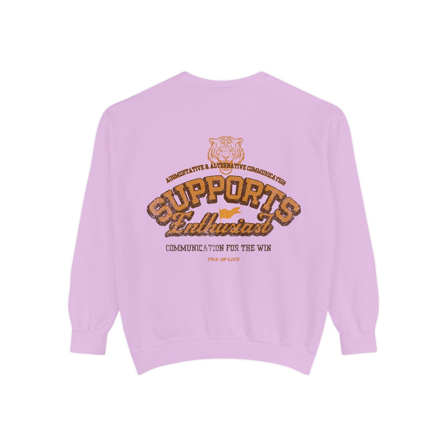 AAC Supports Team Enthusiast - Communication for the Win - Adult Unisex Sweatshirt