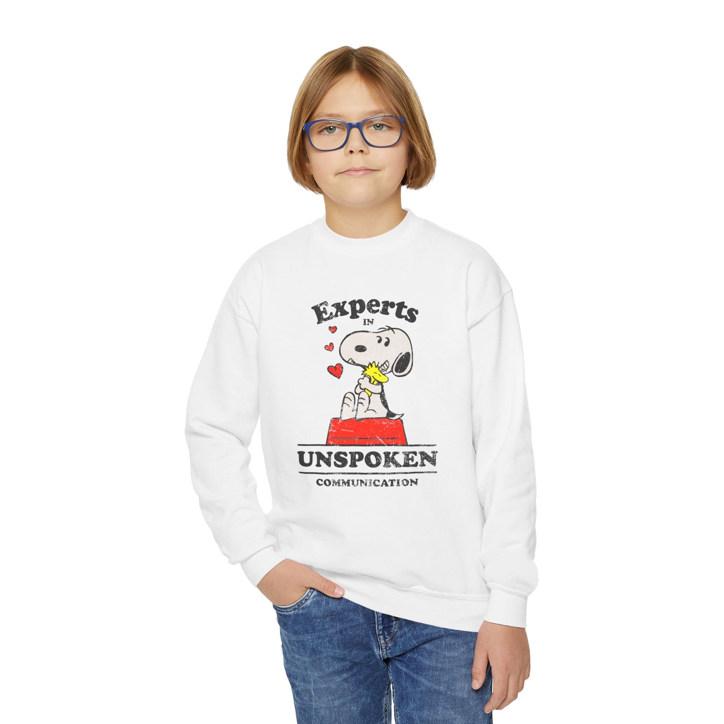 Experts in Unspoken Communication - Youth Crewneck Sweatshirt