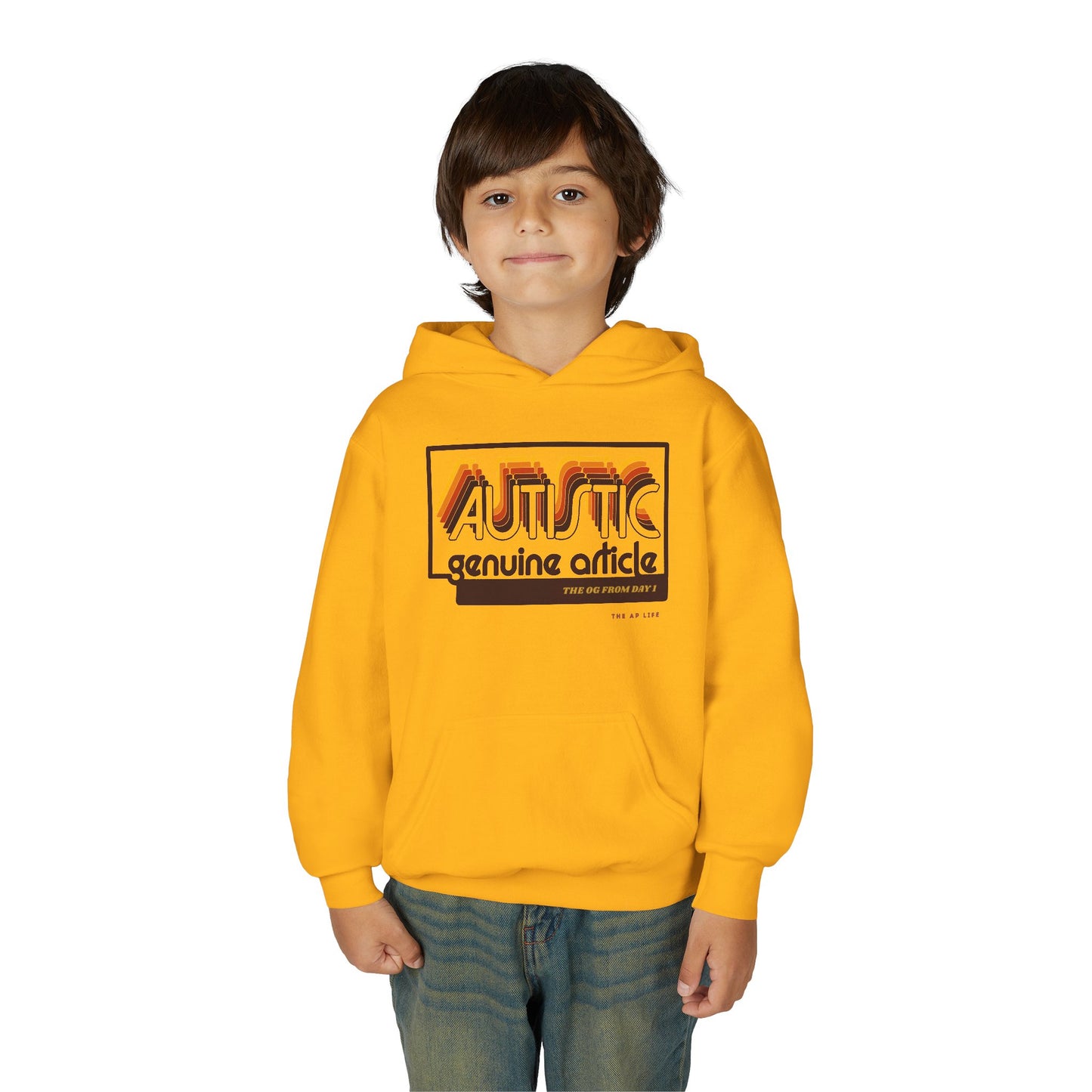 Autistic - Genuine Article - The OG Since Day 1 - Youth Unisex Hoodie