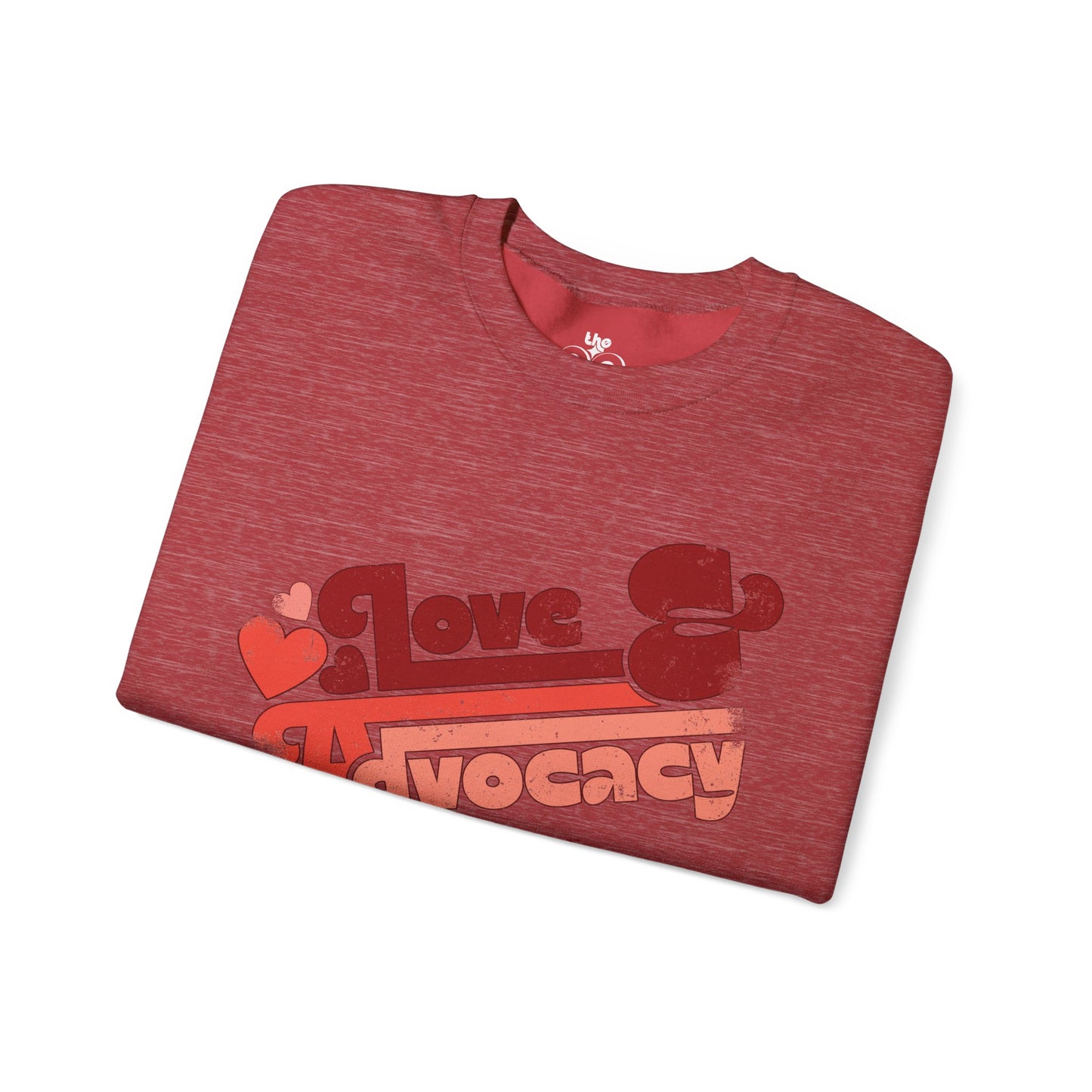 Love & Advocacy - Adult Unisex Heavy Blend™ Crewneck Sweatshirt