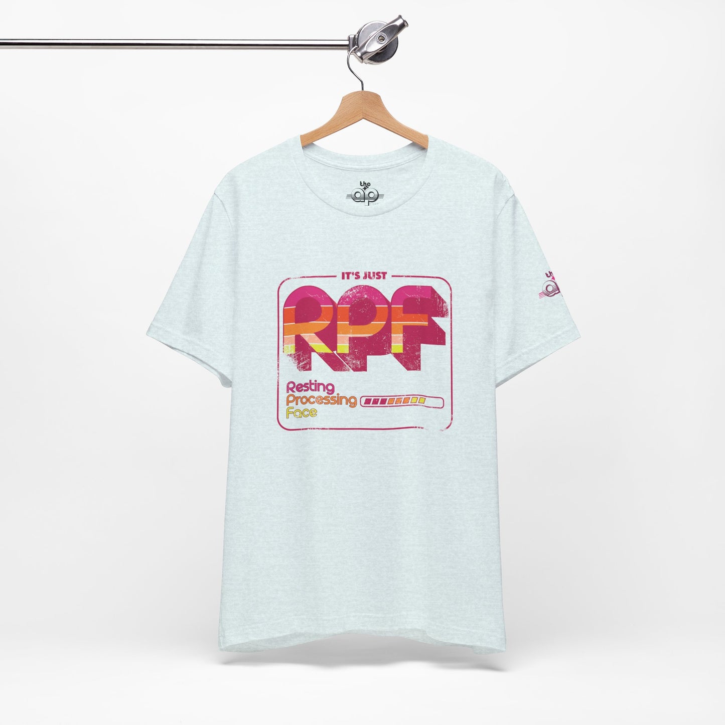 It's Just RPF - Resting Processing Face - Adult Unisex Jersey Short Sleeve Tee
