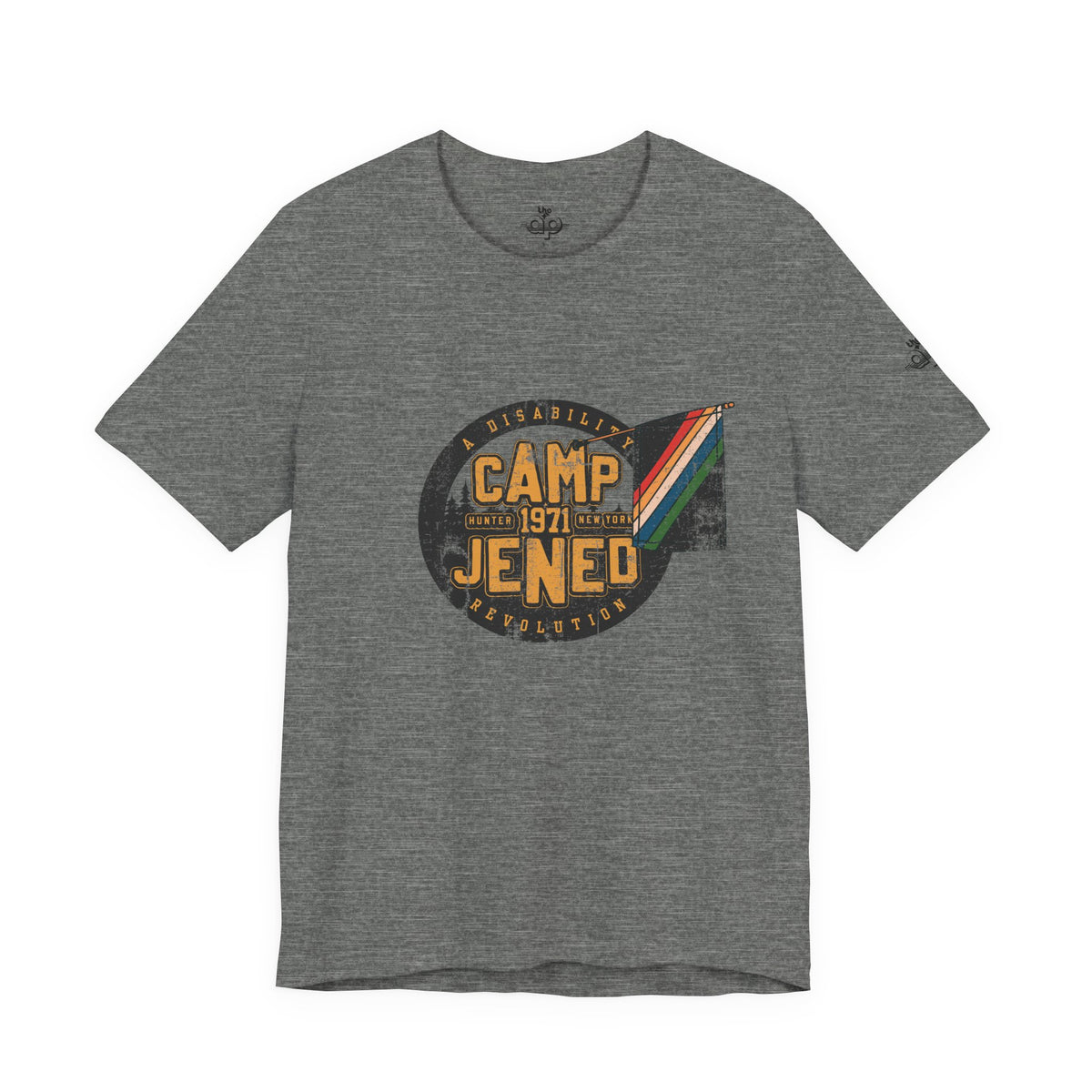 Camp Jened 1971 - A Disability Revolution - Adult Unisex Jersey Short Sleeve Tee