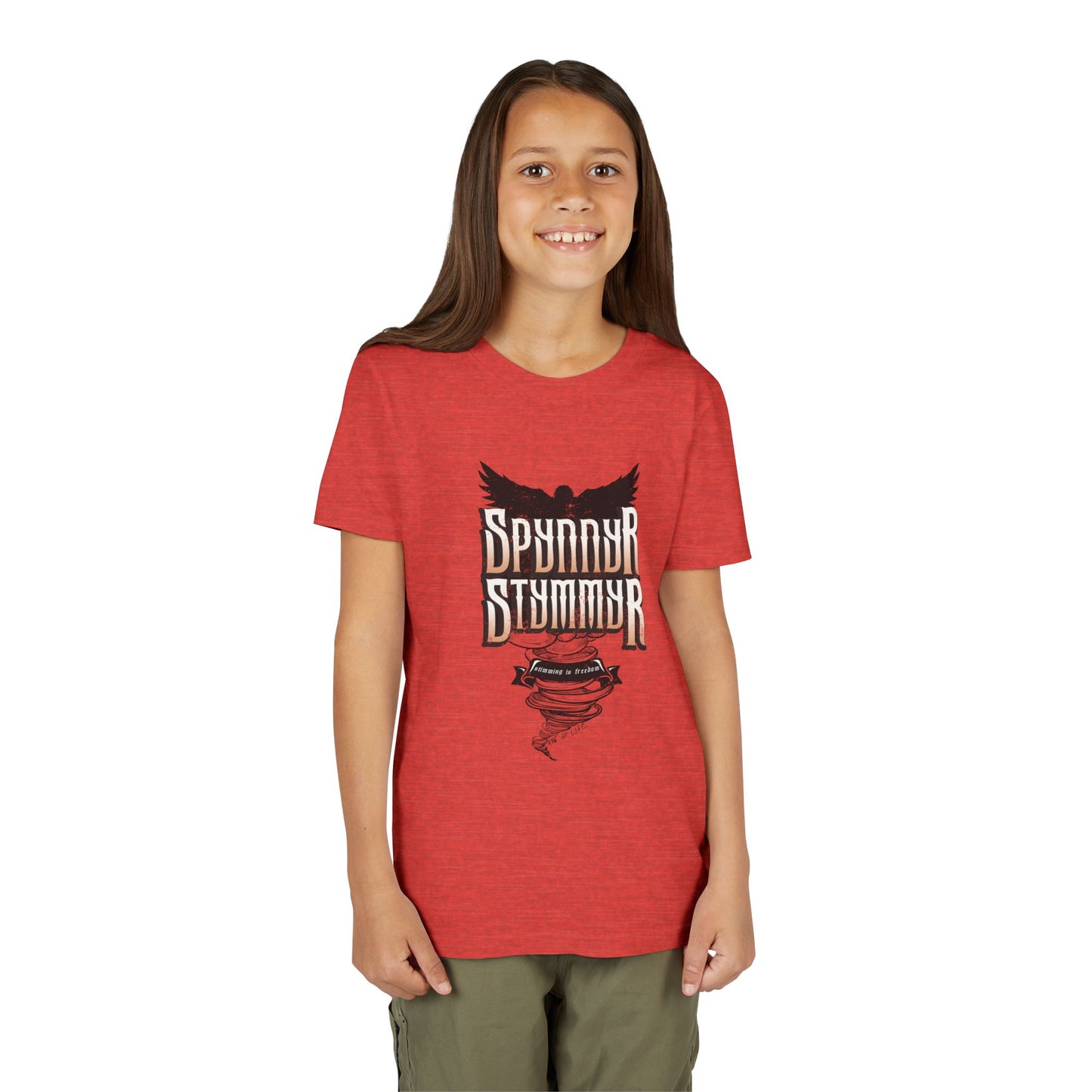 Spynnyr Stymmyer - Stimming is Freedom - Youth Unisex Jersey Tee
