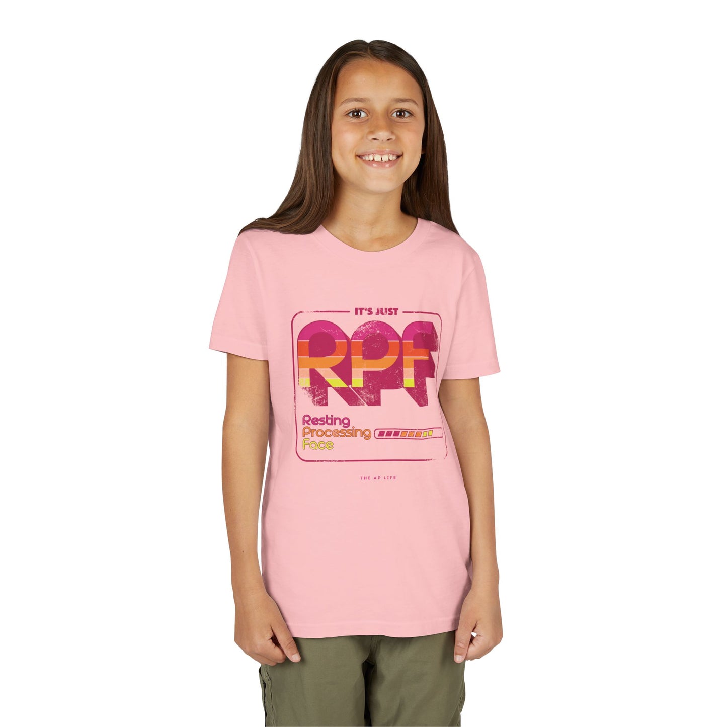 It's Just RPF - Resting Processing Face - Youth Unisex Short Sleeve Tee
