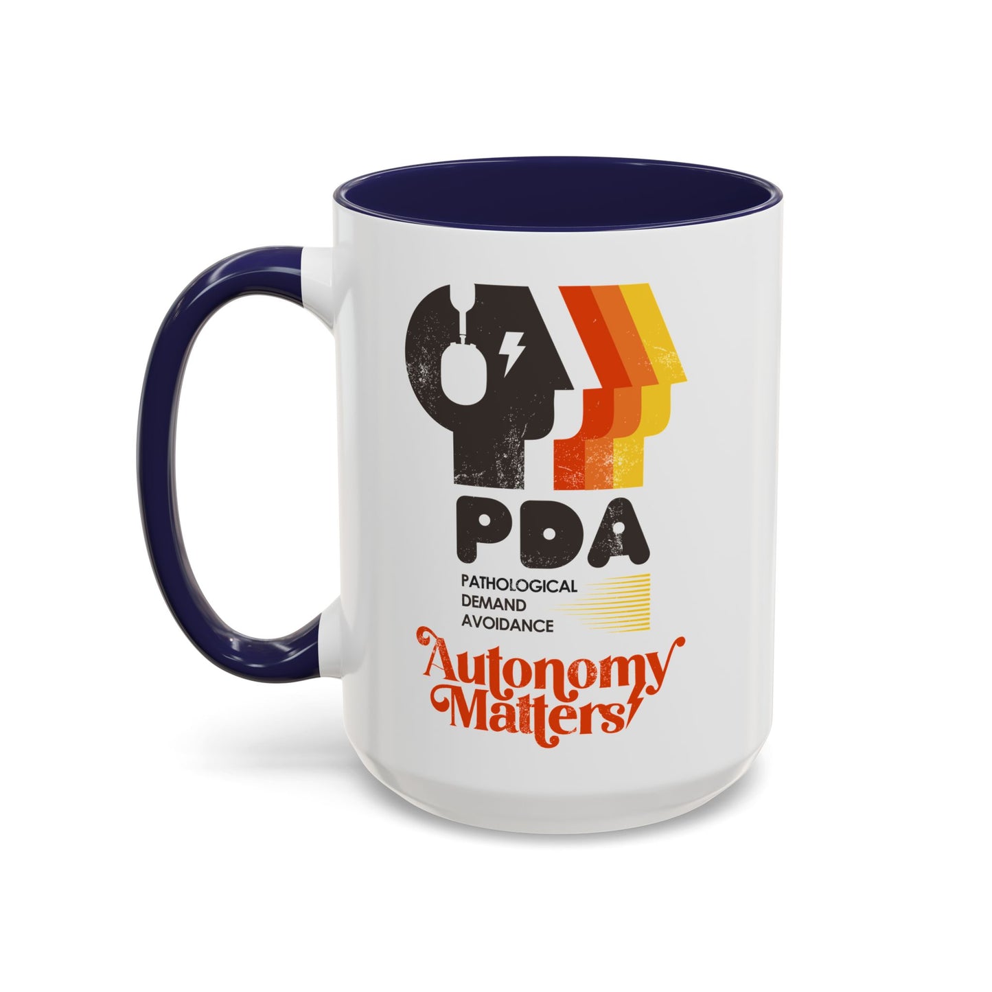 PDA - Pathological Demand Avoidance - Autonomy Matters - Accent Coffee Mug (11, 15oz)