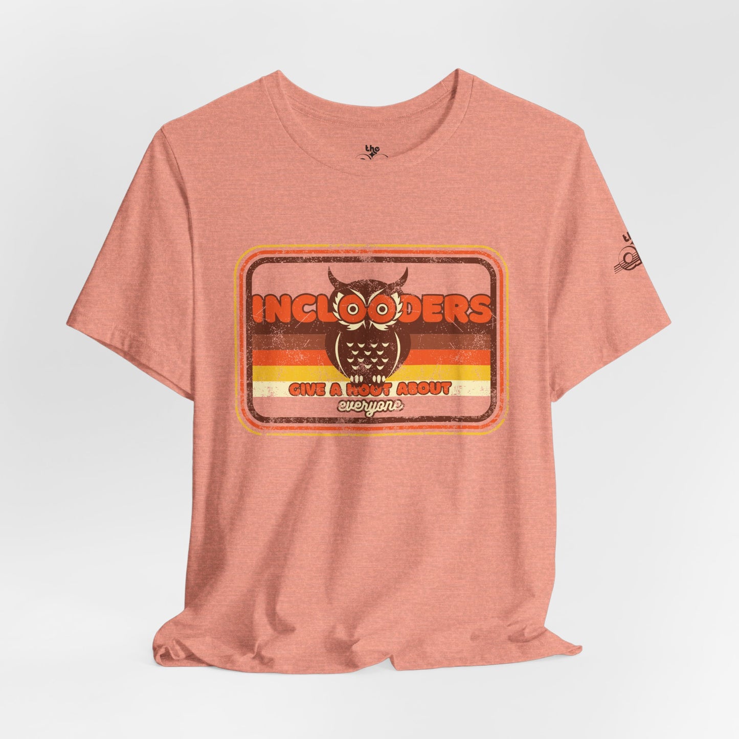 Inclooders Give a Hoot About Everyone - Adult Unisex Jersey Short Sleeve Tee
