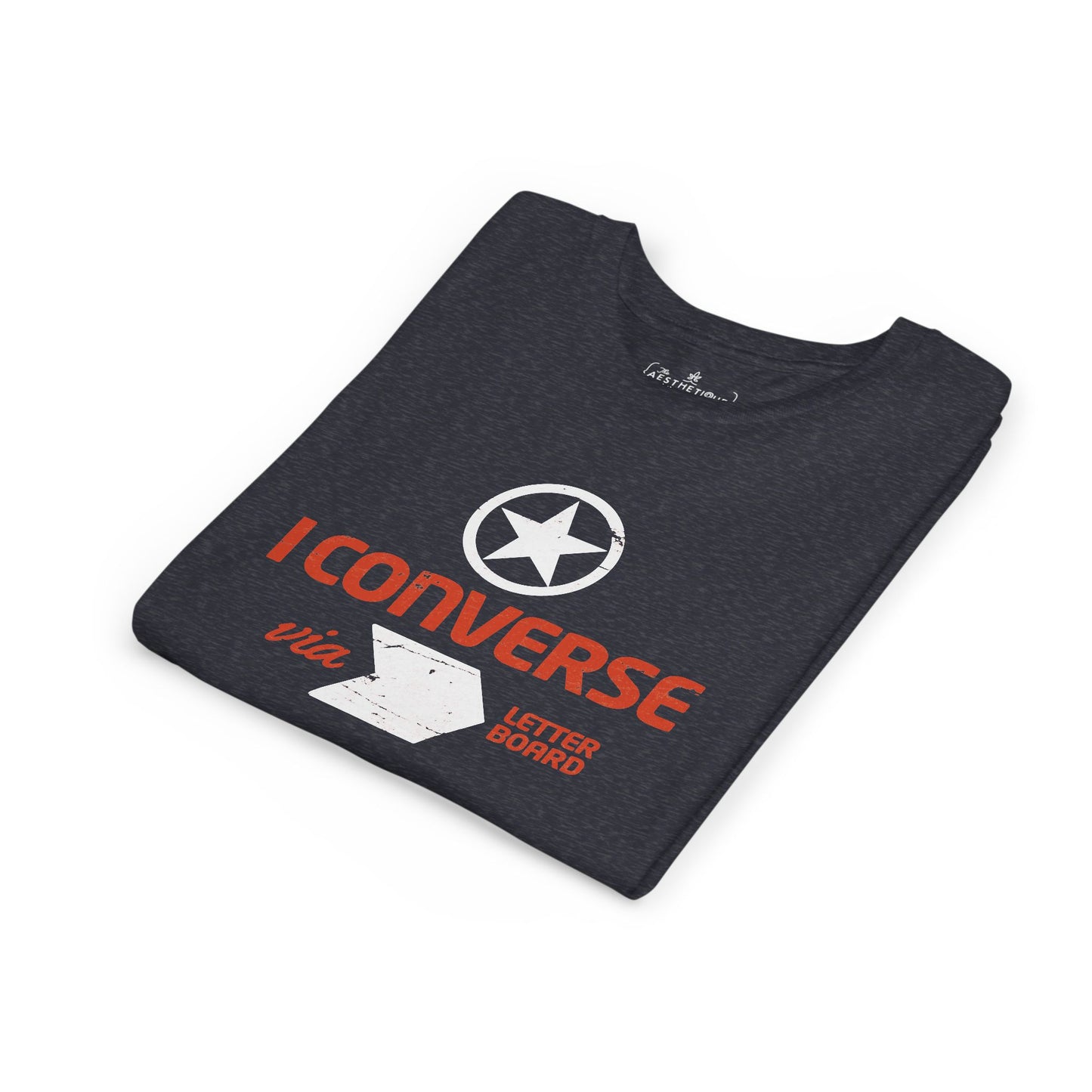 I Converse Via Letterboard - Youth Unisex Jersey Tee