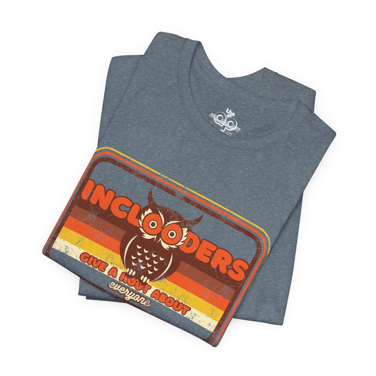 Inclooders Give a Hoot About Everyone - Adult Unisex Jersey Short Sleeve Tee