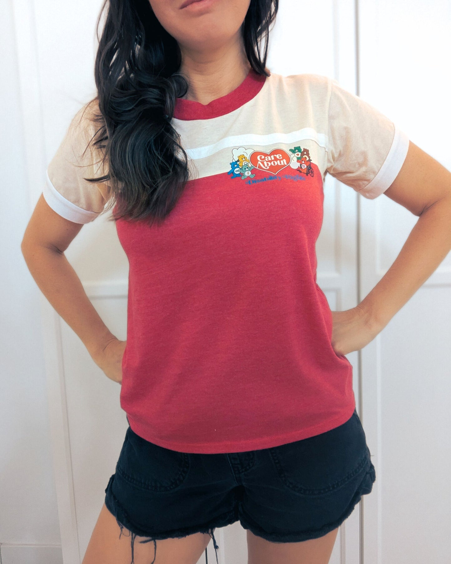 Care About Disability Rights Women's Ringer Tee - Repurposed Rebels