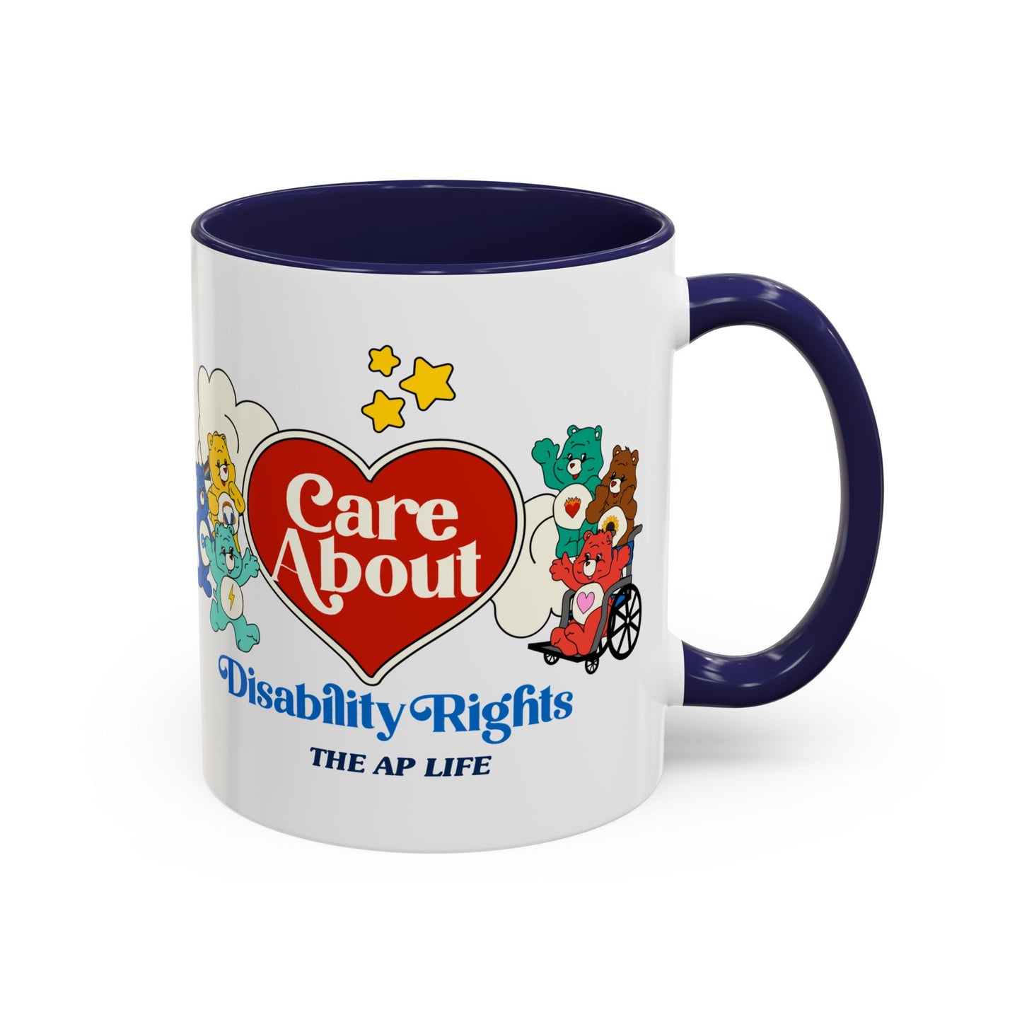 Care About Invisible Disabilities - Disability Rights - Accent Coffee Mug (11, 15oz)