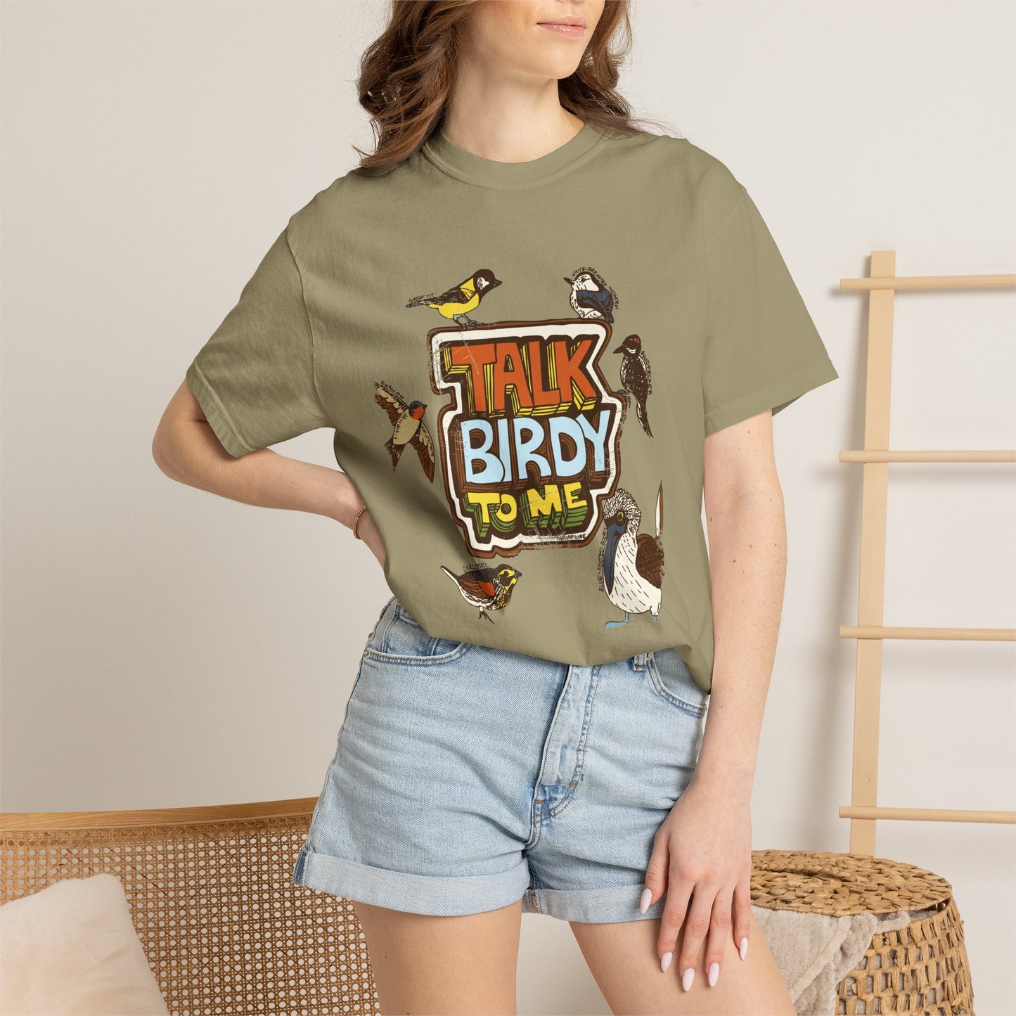 Talk Birdy to Me - Adult Unisex Garment-Dyed T-shirt