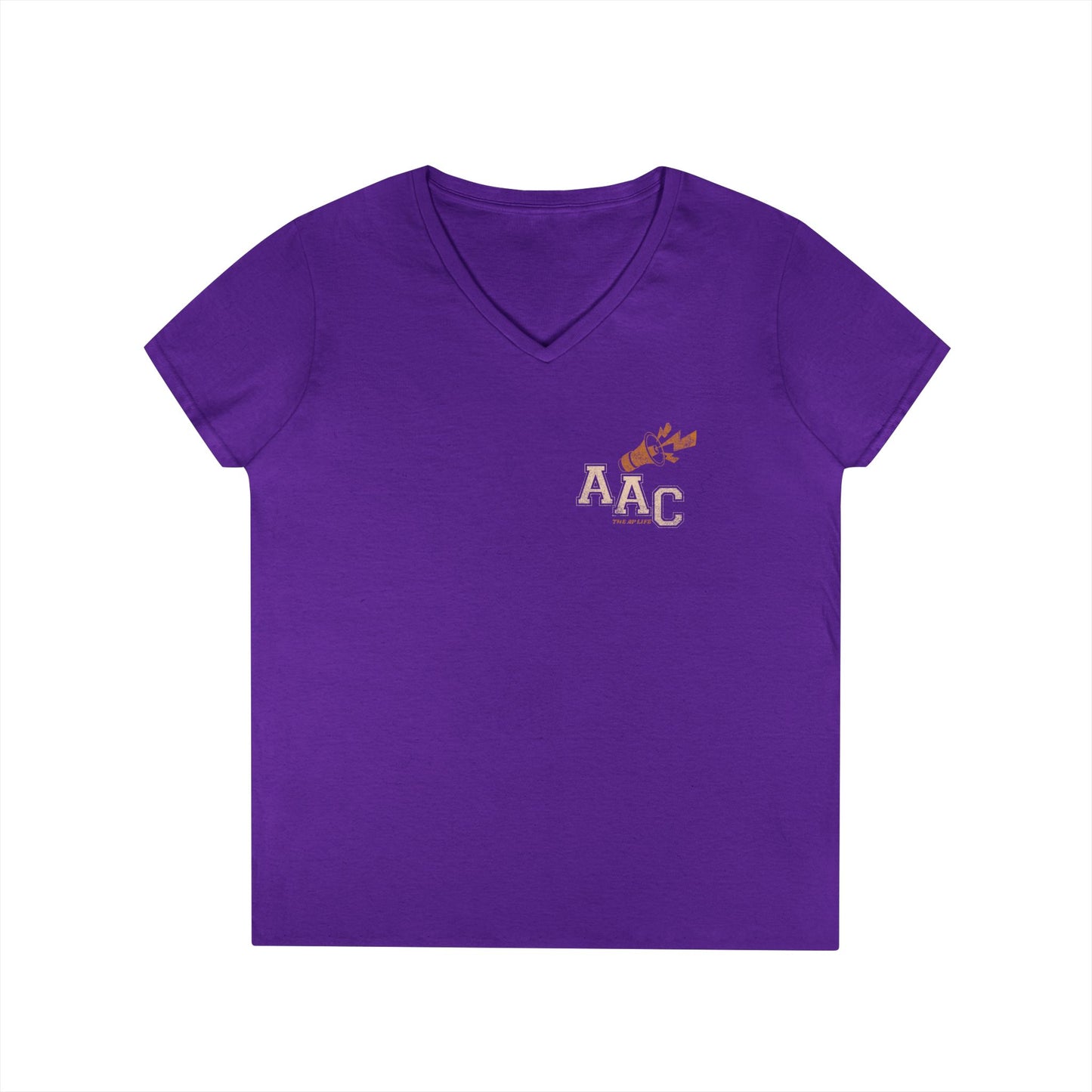 AAC Supports Team Enthusiast - Communication for the Win - Women's V-Neck T-Shirt